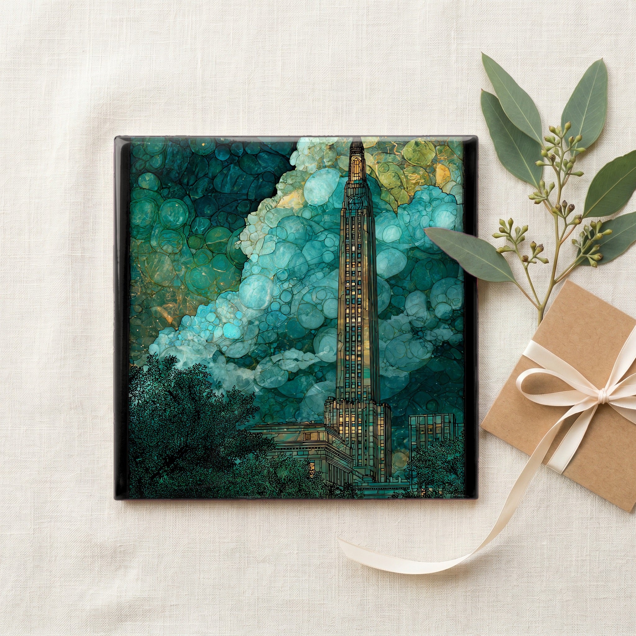 the Foshay Tower Art Deco obelisk — gifting