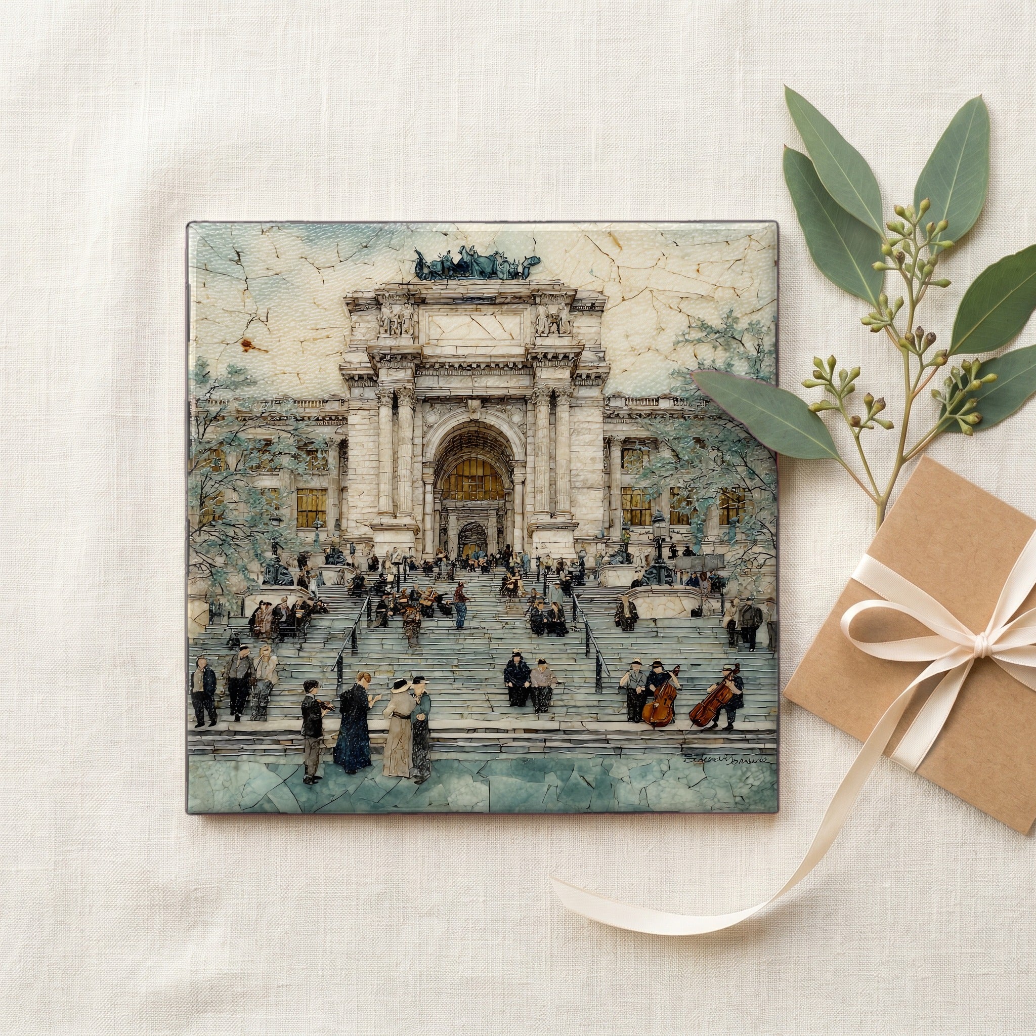 the Metropolitan Museum of Art steps — gifting