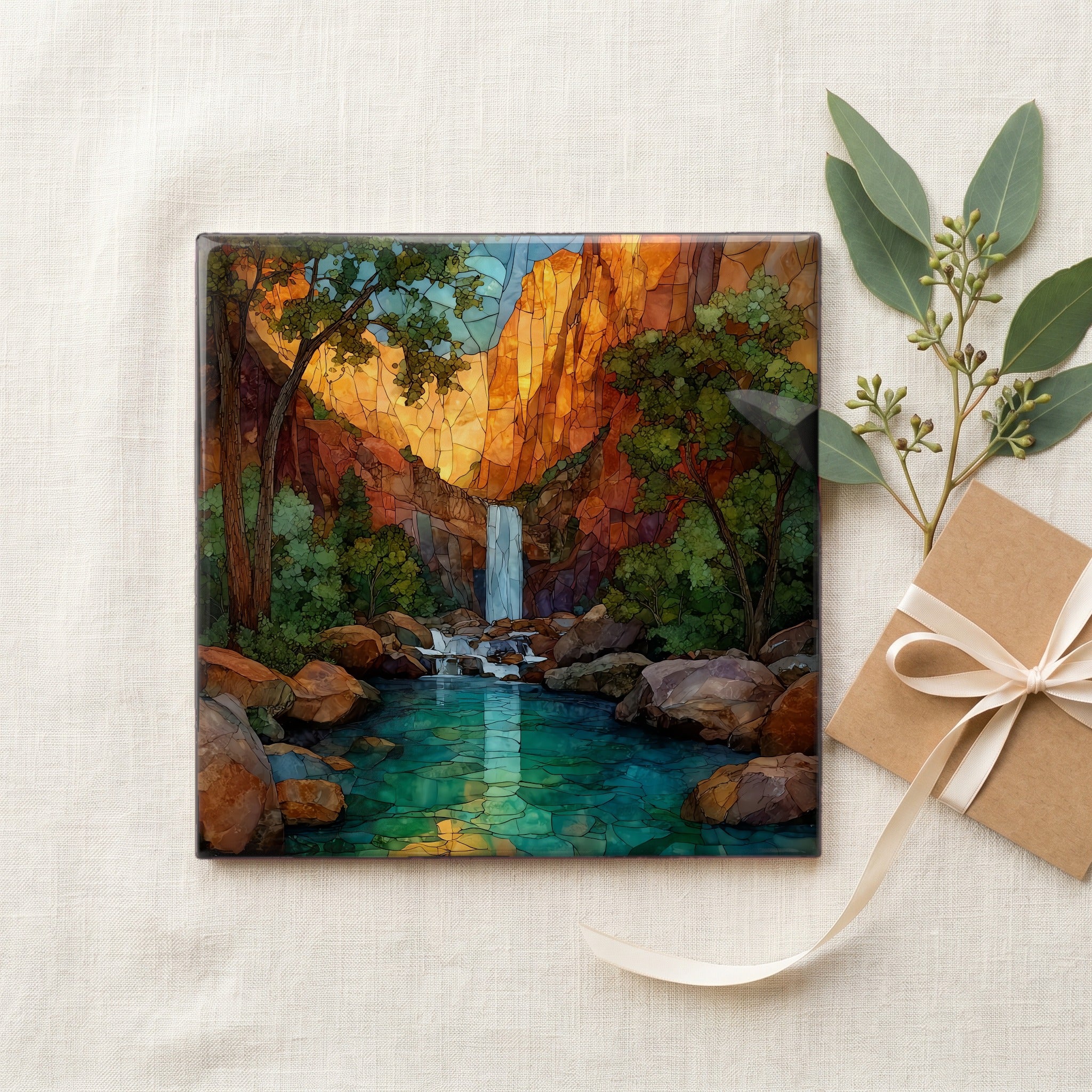 Middle Emerald Pool cascade — gifting
