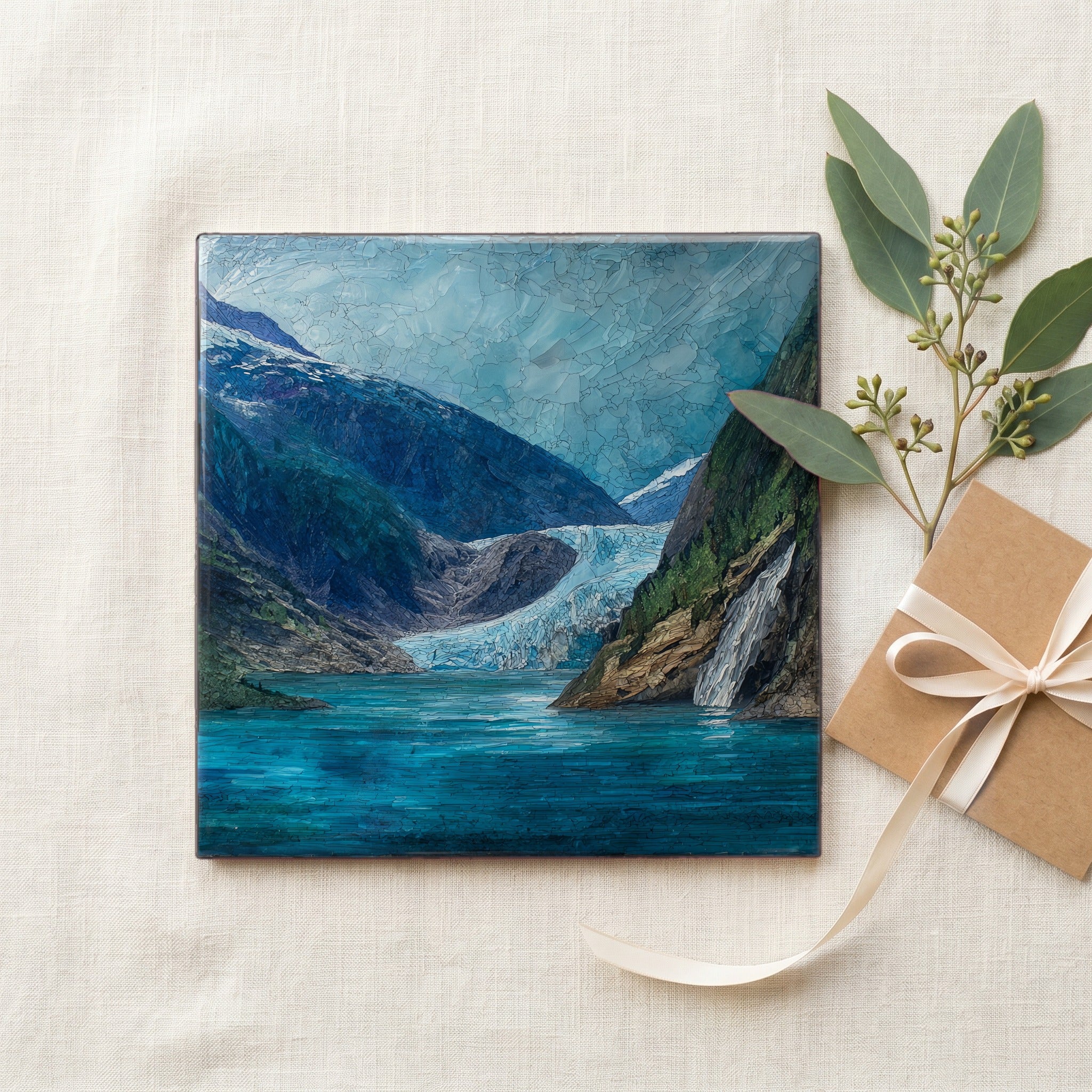 Mendenhall Glacier calving into — gifting