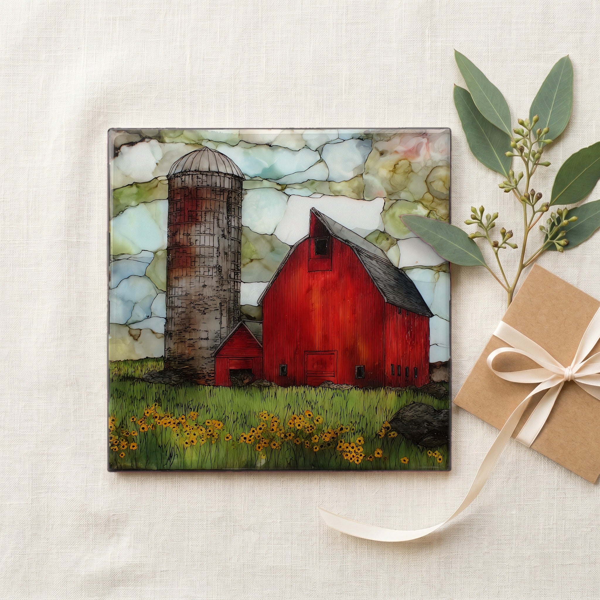 an Iowa red barn — gifting