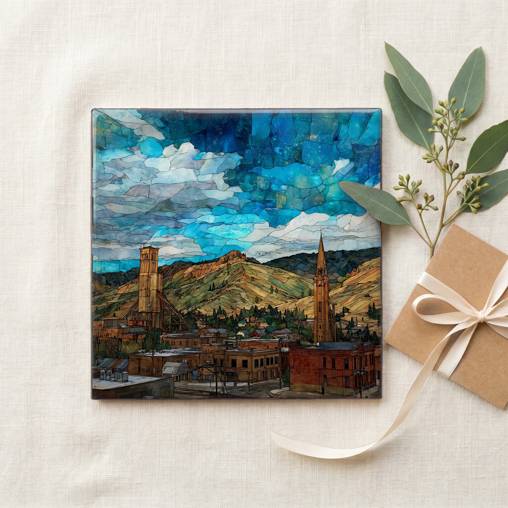 the historic gallows-frame headframes — gifting