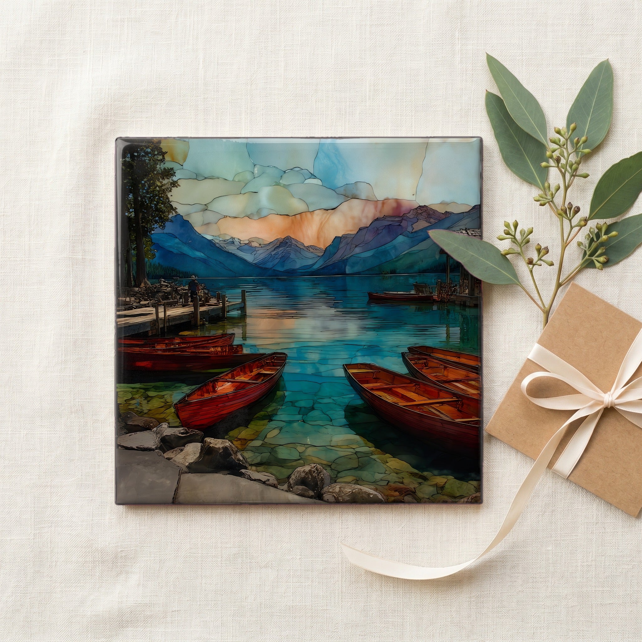 Apgar Village pier on Lake McDonald — gifting