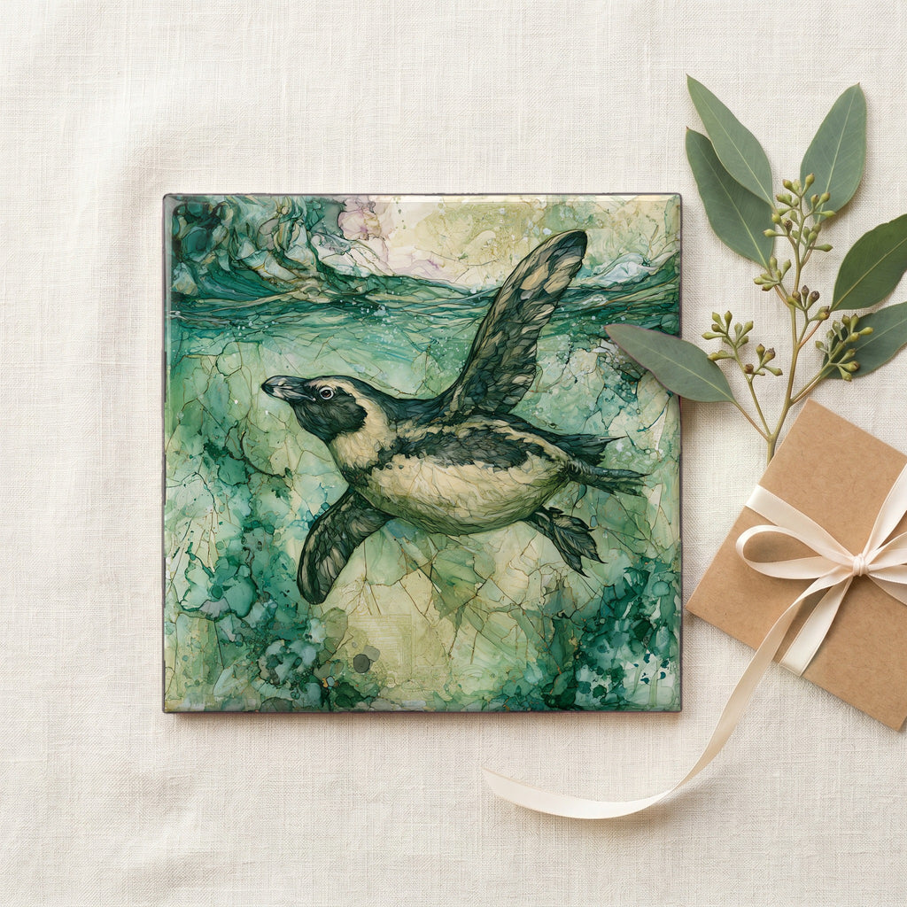 an African penguin flying — gifting