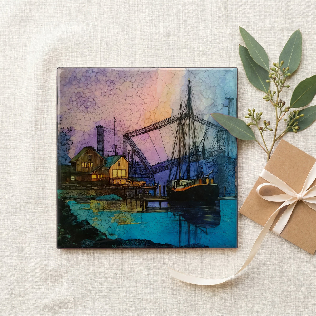 the Mystic drawbridge raised — gifting