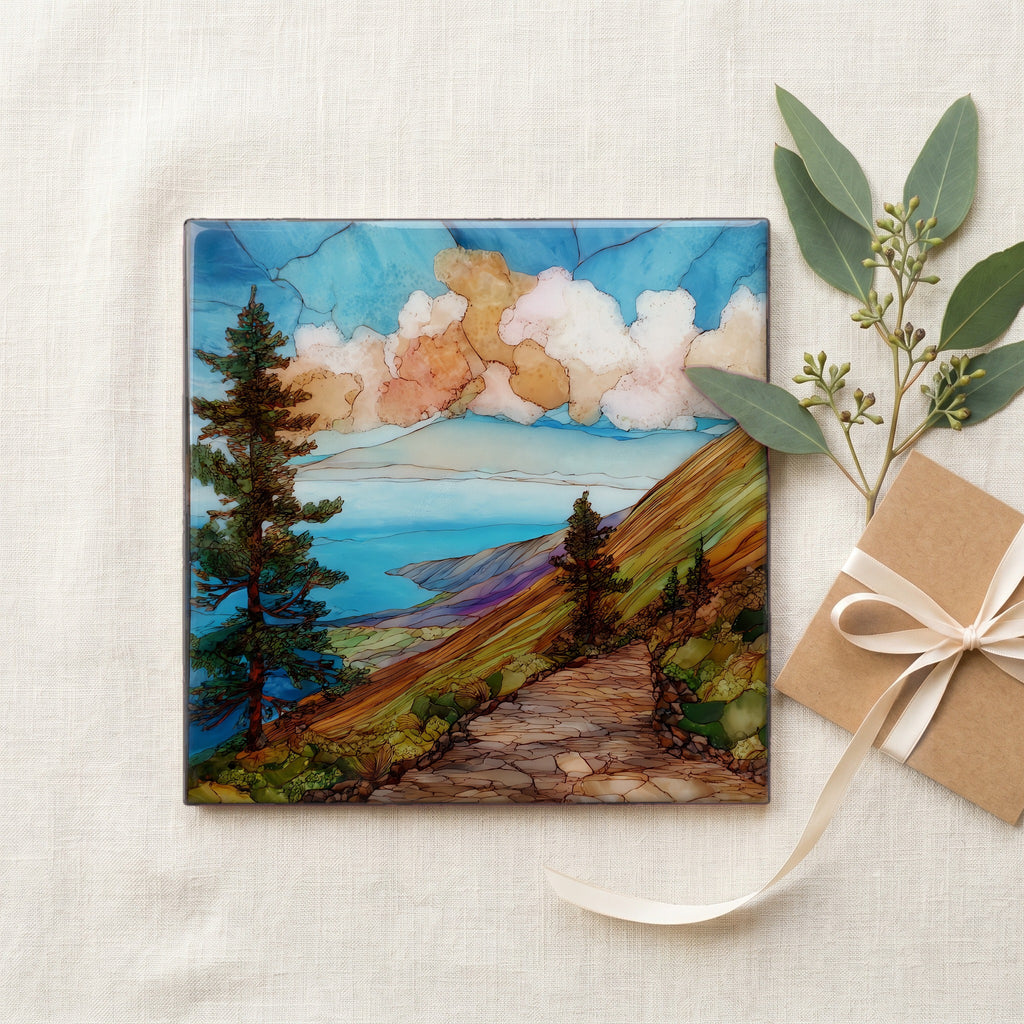 Munro Trail Lanaihale Ceramic Art Tile — gifting
