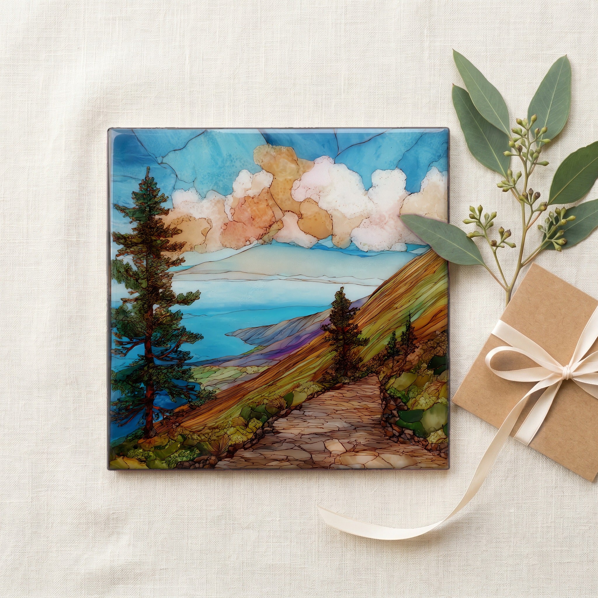 Munro Trail Lanaihale Ceramic Art Tile — gifting