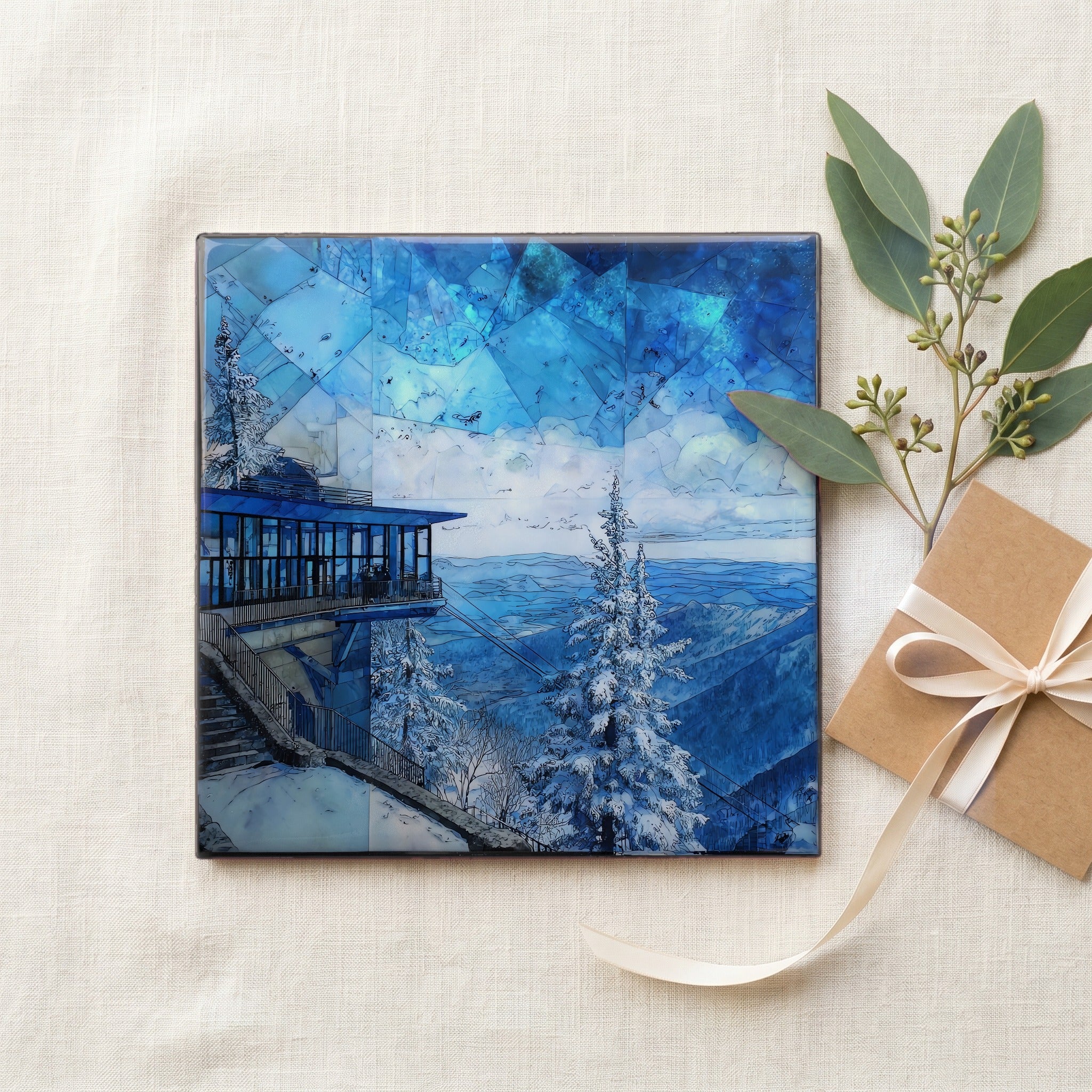 Jay Peak tram station — gifting