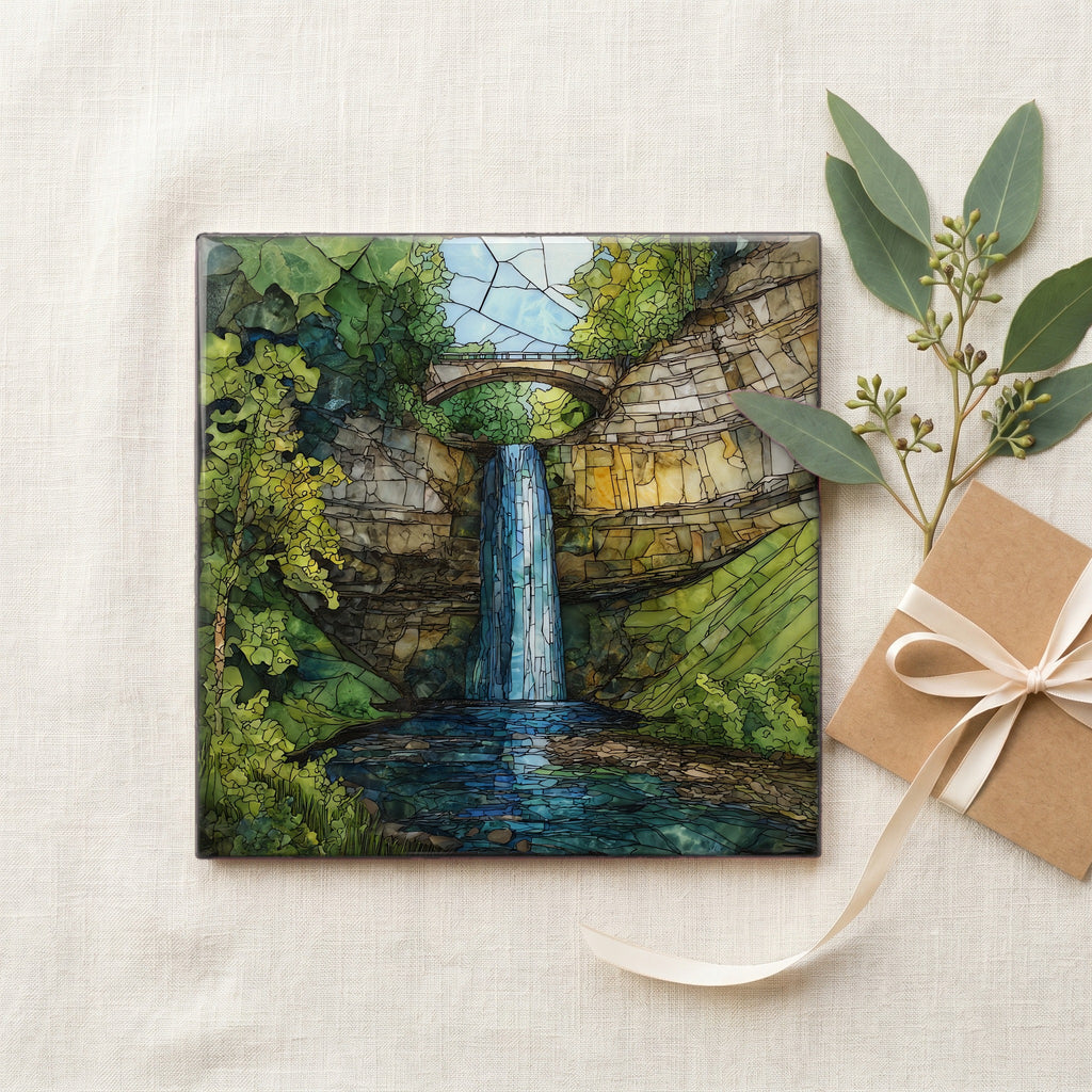 Minnehaha Falls cascading over — gifting