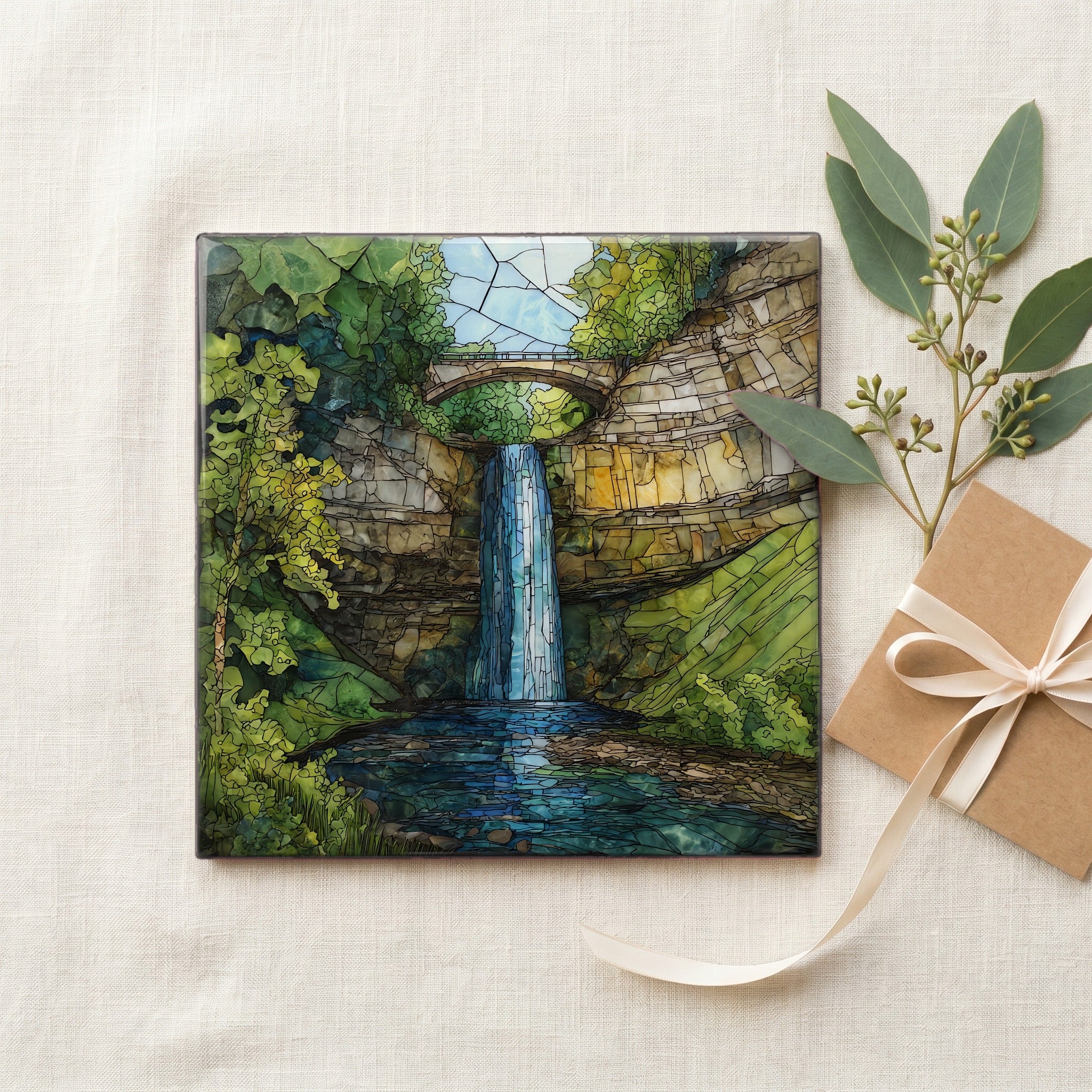 Minnehaha Falls cascading over — gifting