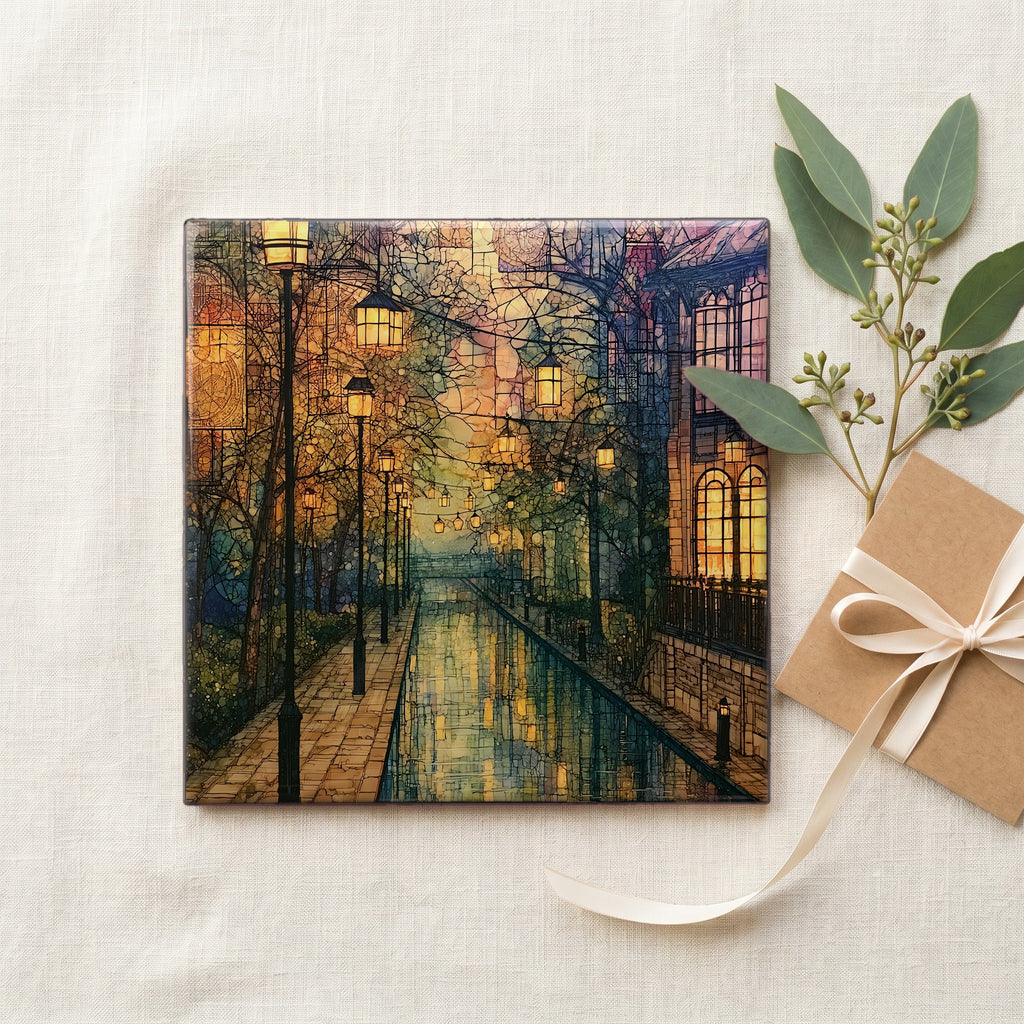 the Indianapolis Canal Walk lined — gifting