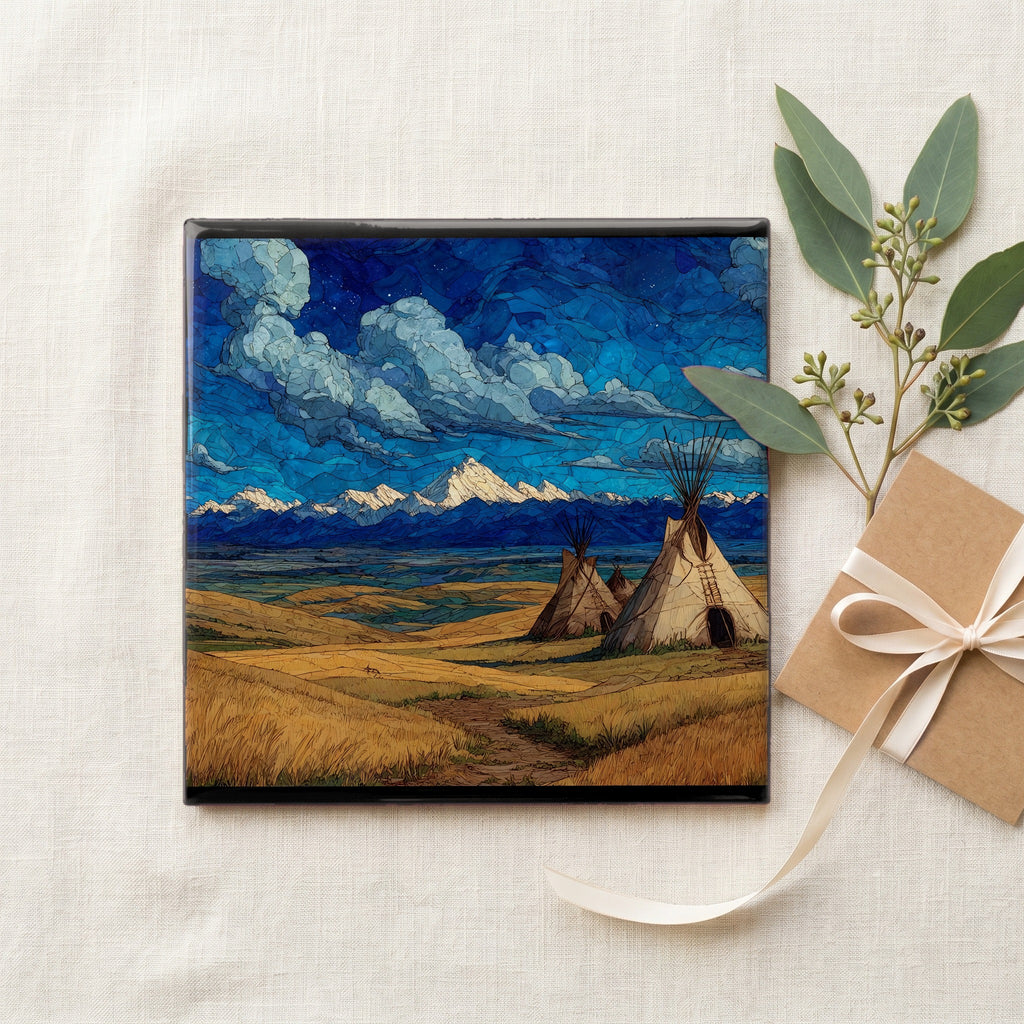 Blackfeet ancestral homeland panorama — gifting