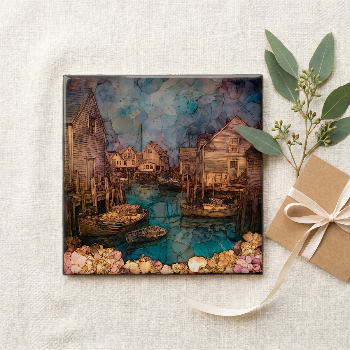 a Quahog working harbor — gifting