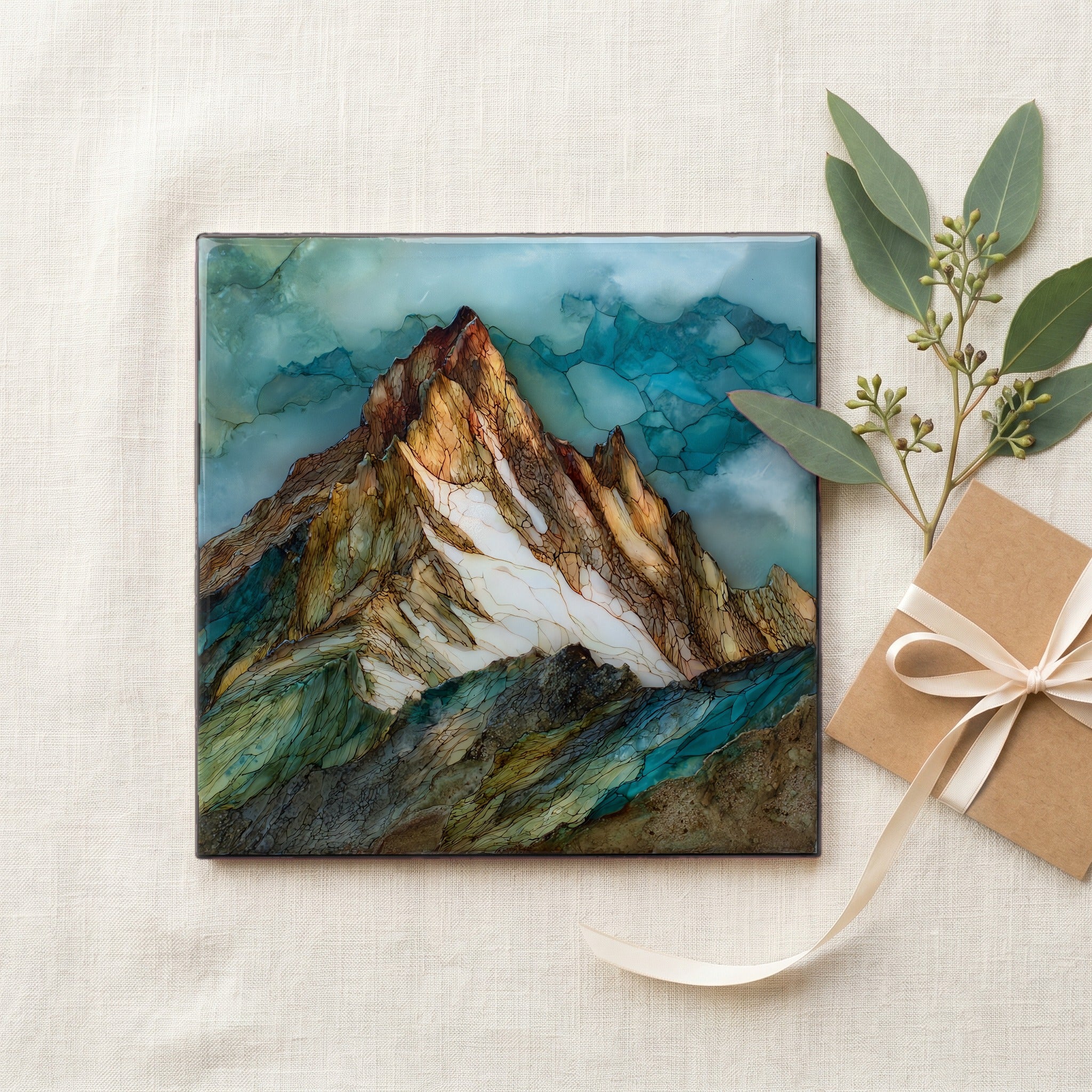 Snowy Mount Sneffels alpenglow San Juans — gifting