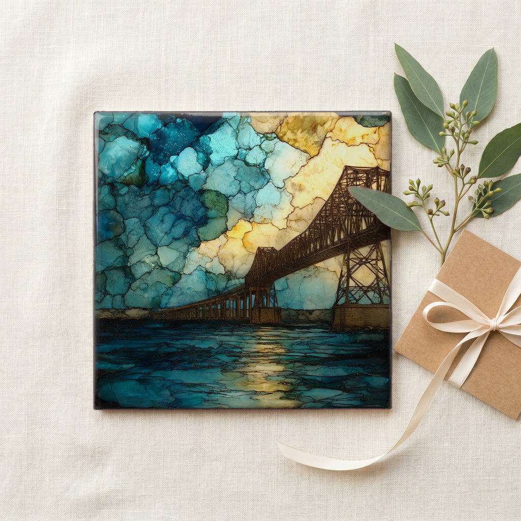 the James River Bridge crossing the — gifting
