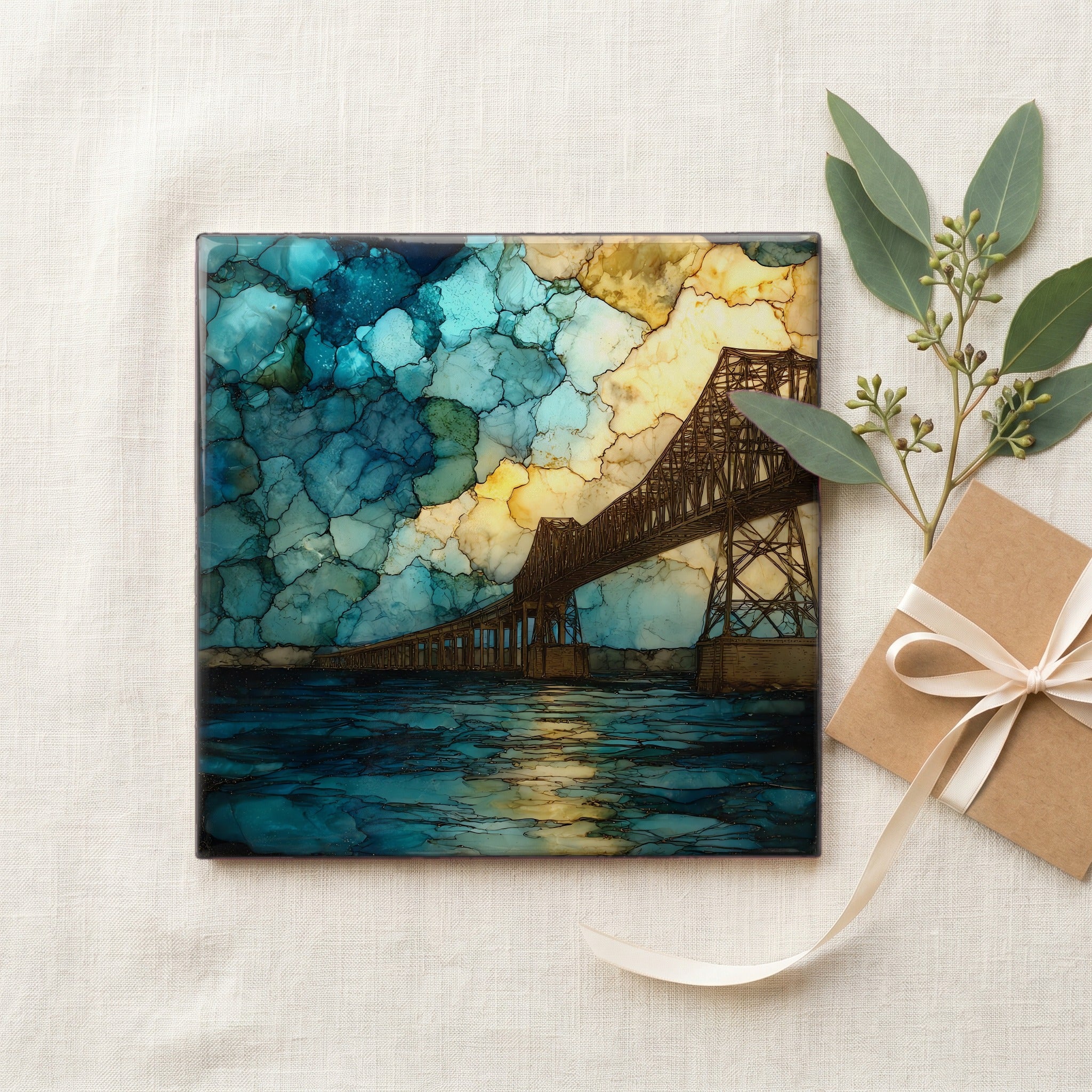 the James River Bridge crossing the — gifting