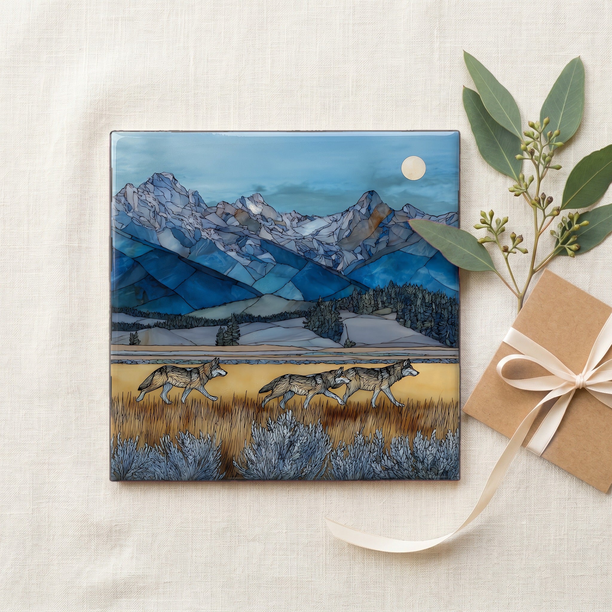 a gray wolf pack — gifting