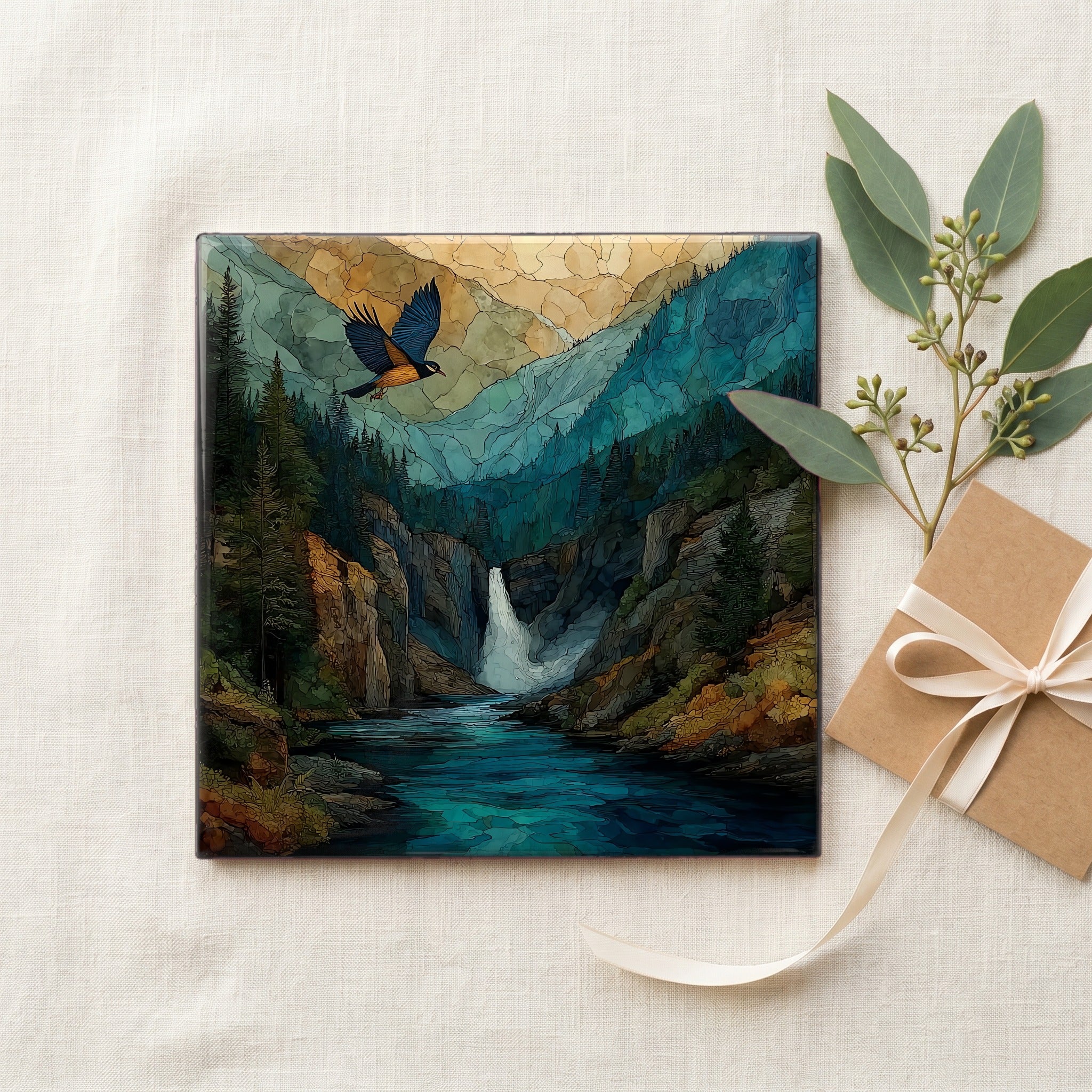 Bird Woman Falls plunging — gifting