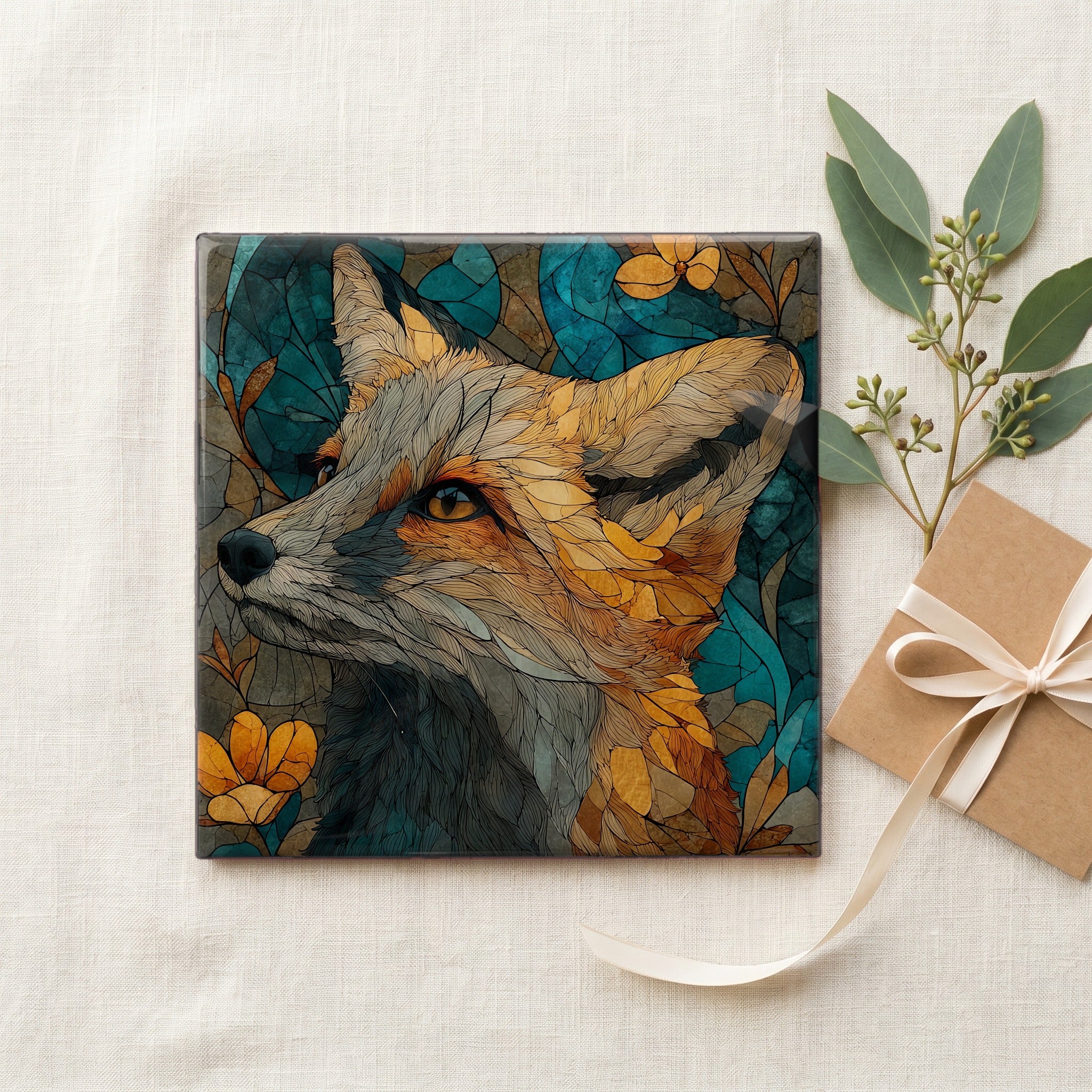 a gray fox in — gifting