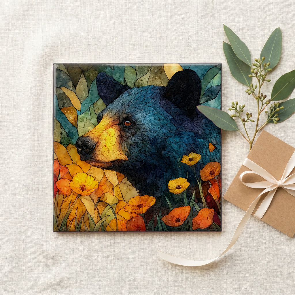 a cinnamon-morph black bear — gifting