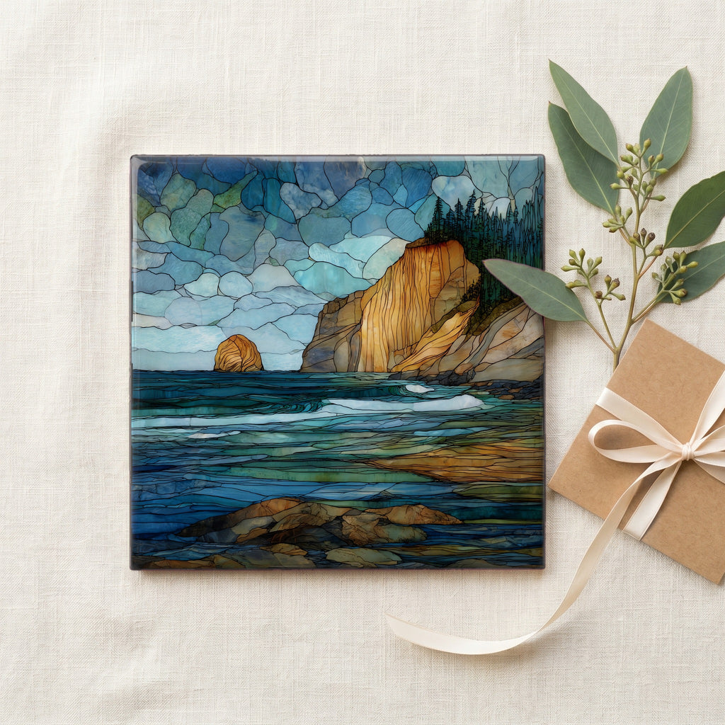 the Cape Kiwanda sandstone headland eroding — gifting