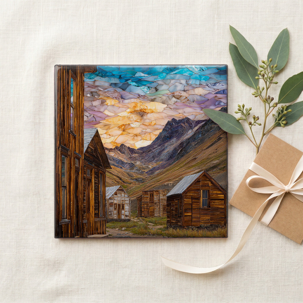 Animas Forks ghost town San Juans Ceramic Art Tile — gifting
