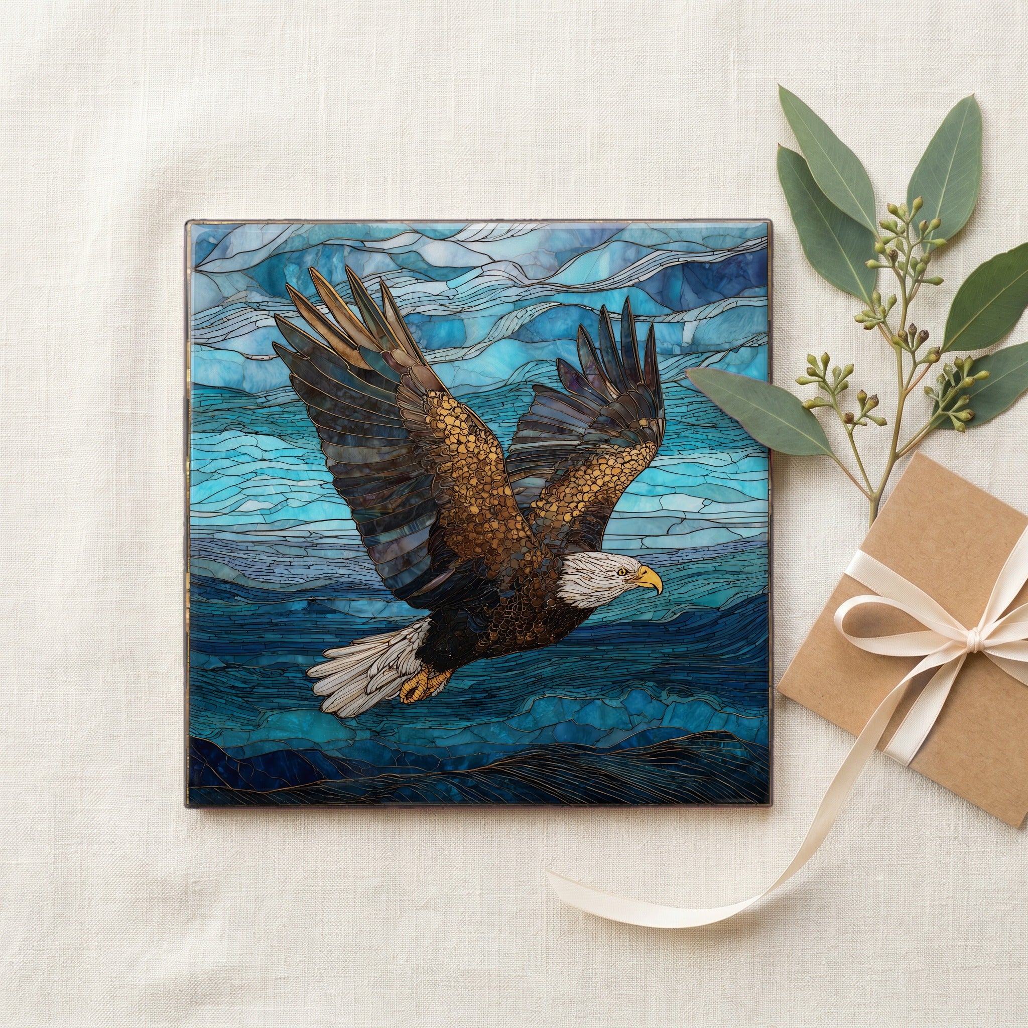 a bald eagle soaring — gifting