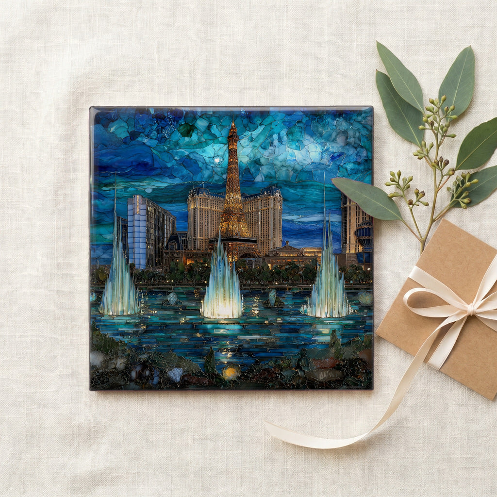 the Bellagio fountains on the Las — gifting
