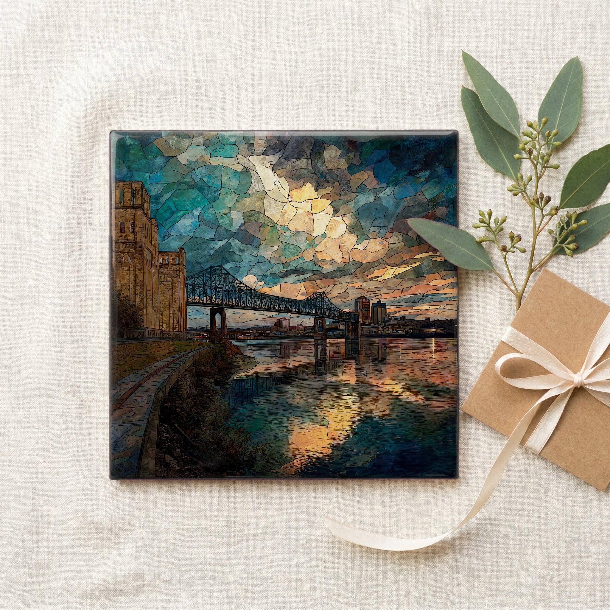 the Harahan Bridge spanning — gifting