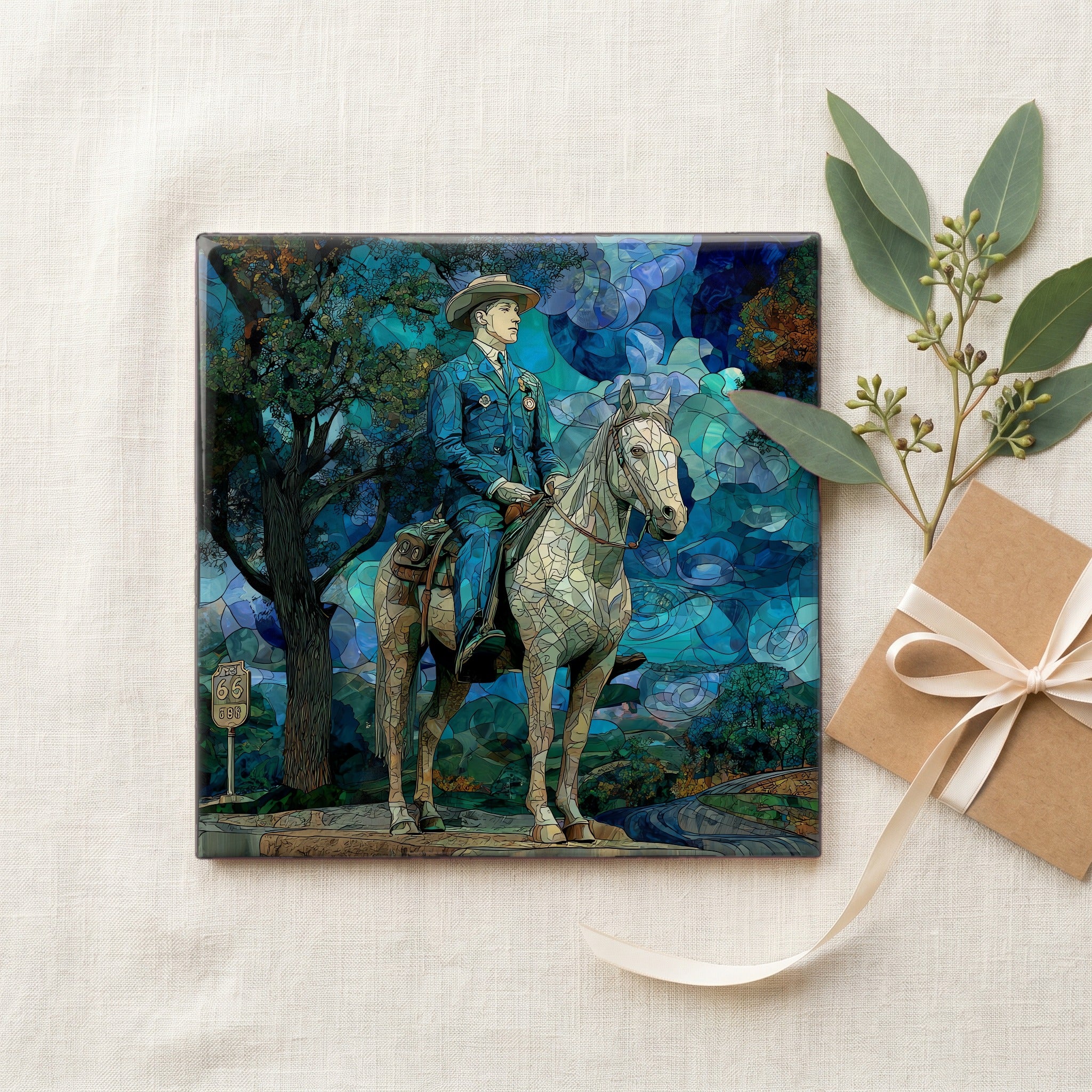 the Will Rogers giant statue — gifting
