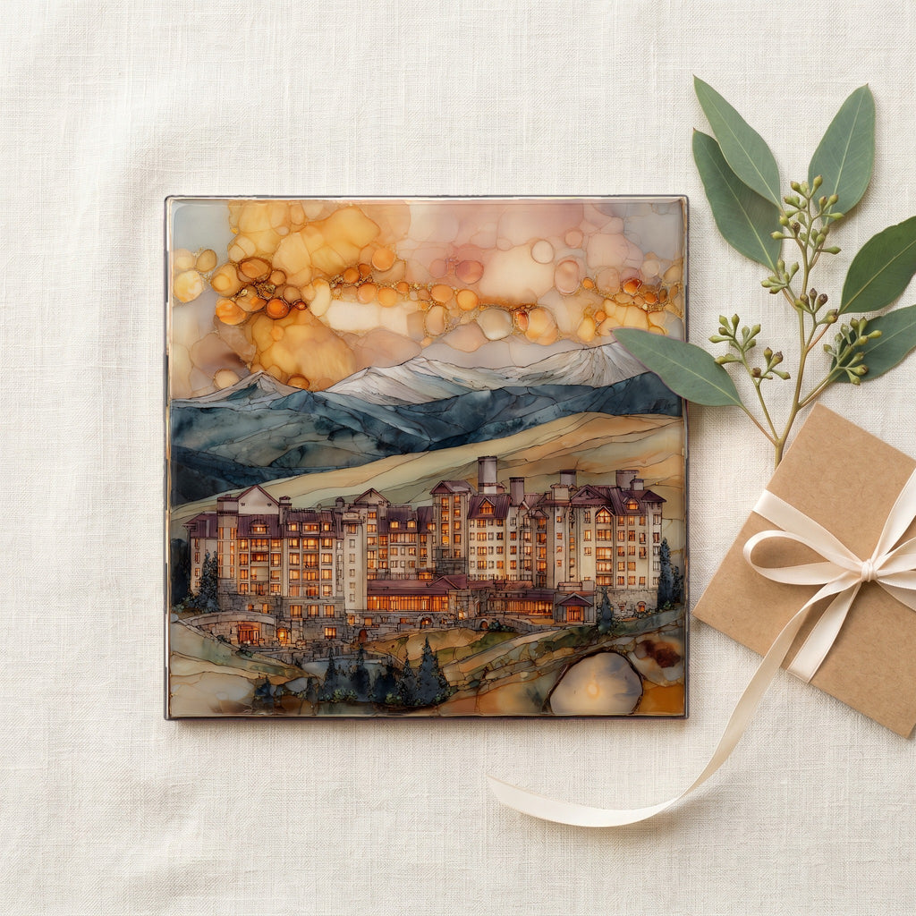 Copper Mountain Tenmile Range Ceramic Art Tile — gifting