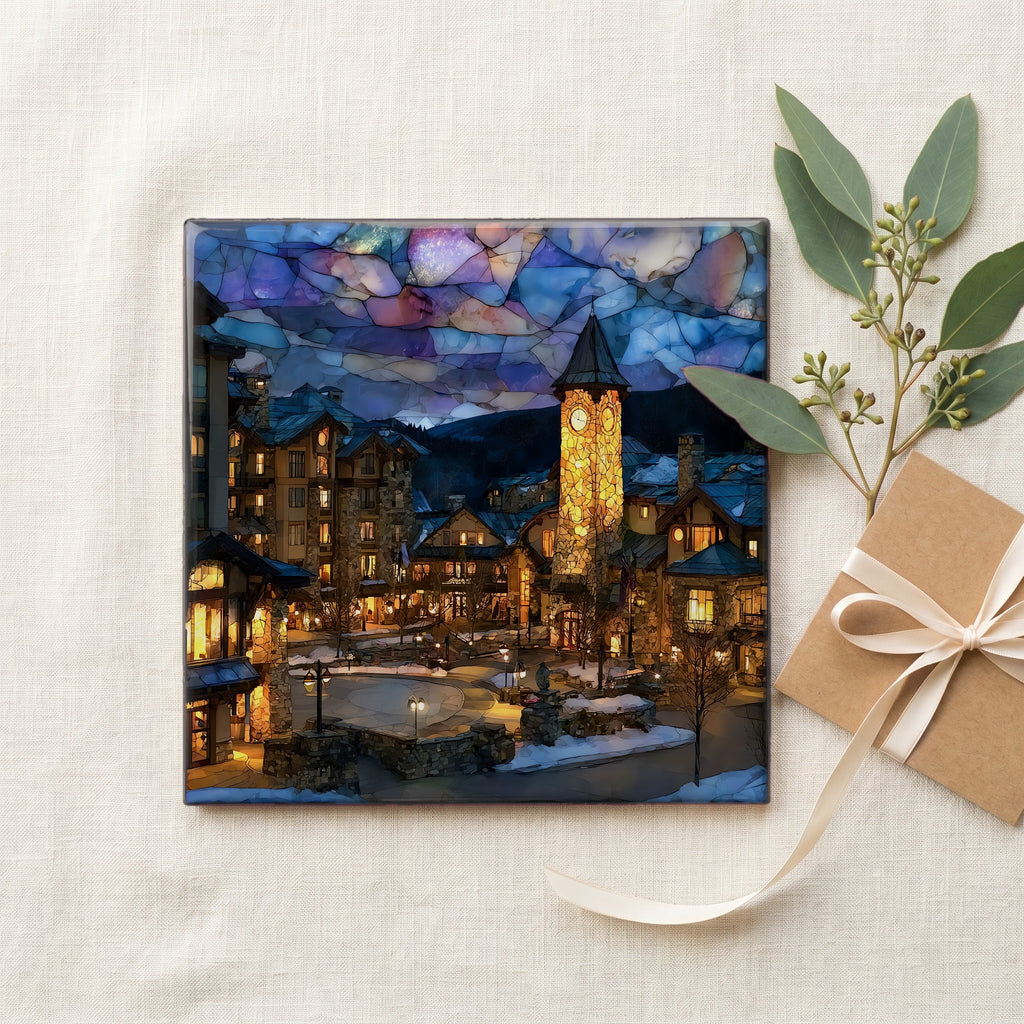 Beaver Creek main plaza Eagle Valley Ceramic Art Tile — gifting