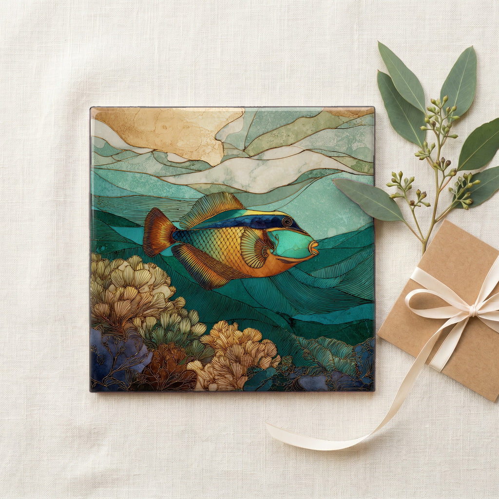 Humuhumunukunukuapuaa Ceramic Art Tile — gifting