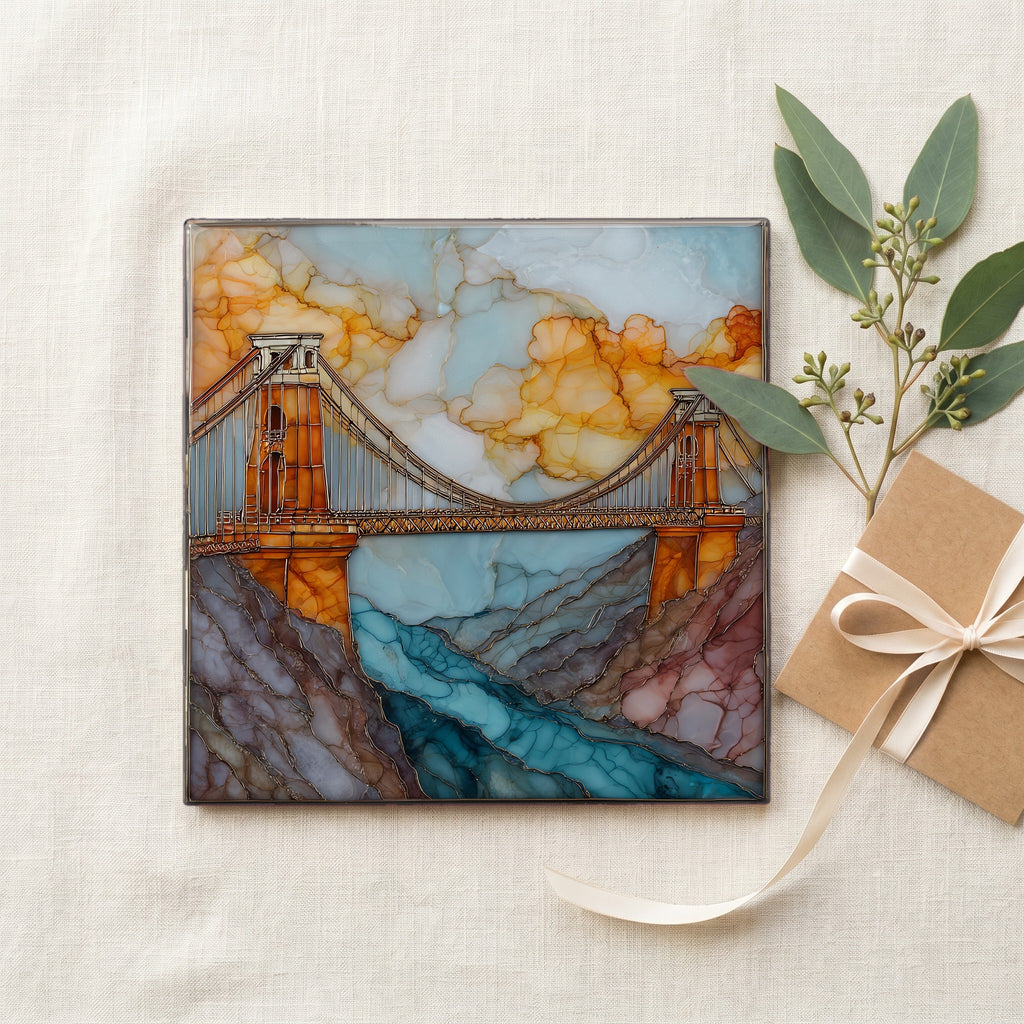 Royal Gorge bridge Ceramic Art Tile — gifting