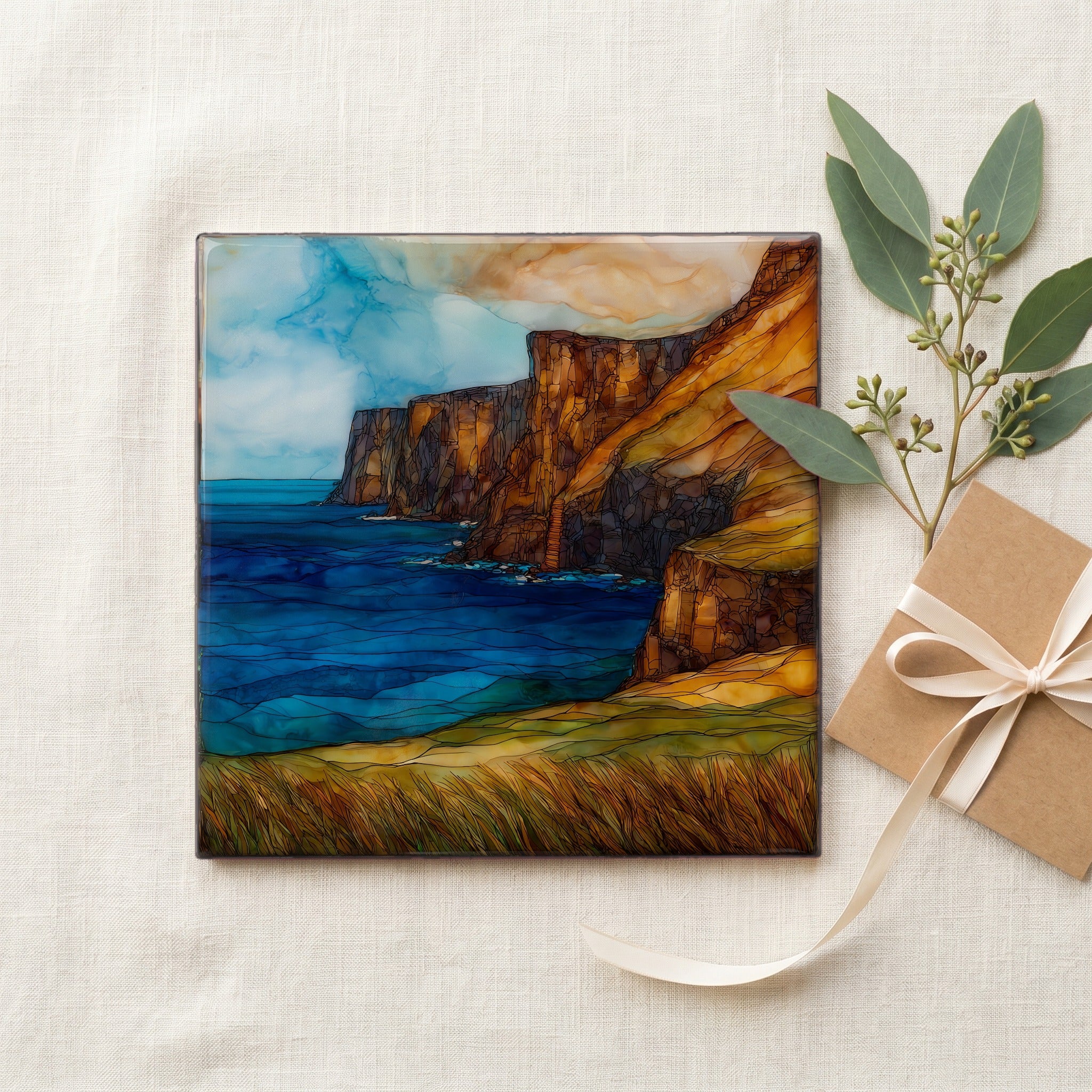 South Point Ka Lae Big Island Ceramic Art Tile — gifting