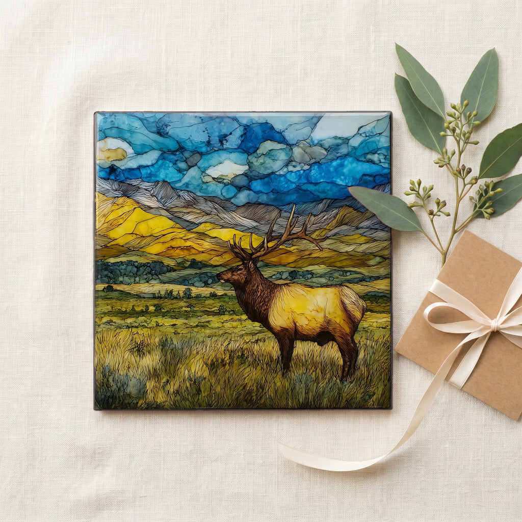 a bull tule elk on Sheldon — gifting