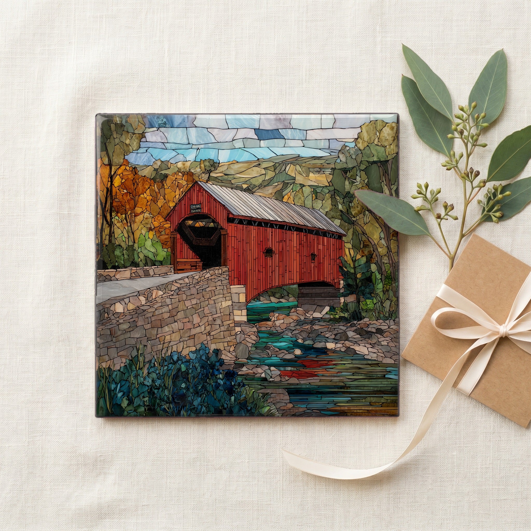 the Pulpmill covered bridge over Otter — gifting