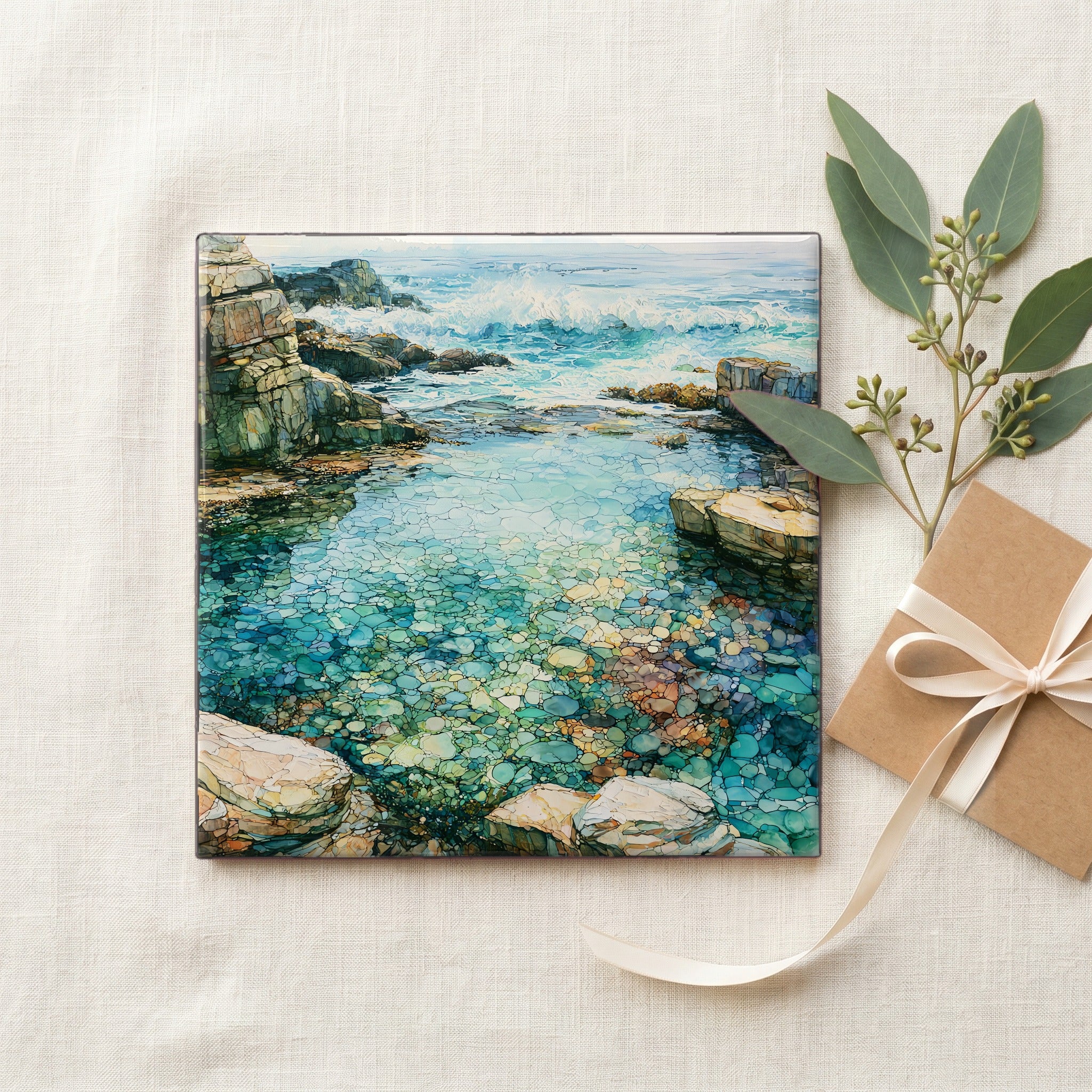 a remote natural rock pool of — gifting
