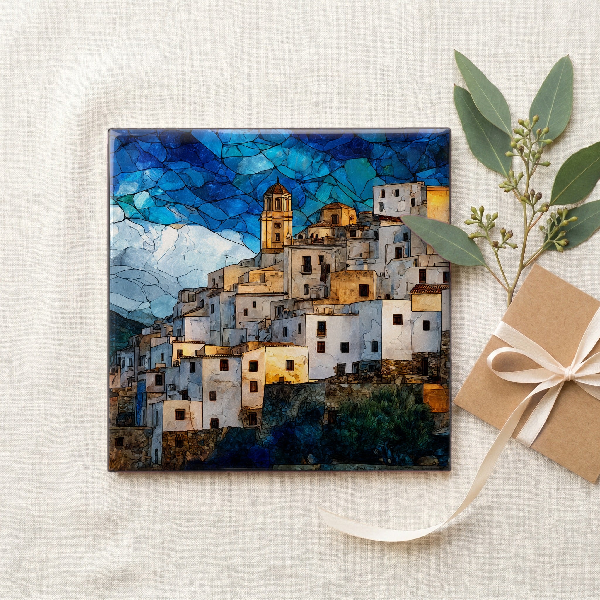 Casares pueblo blanco cascading down the hill — gifting