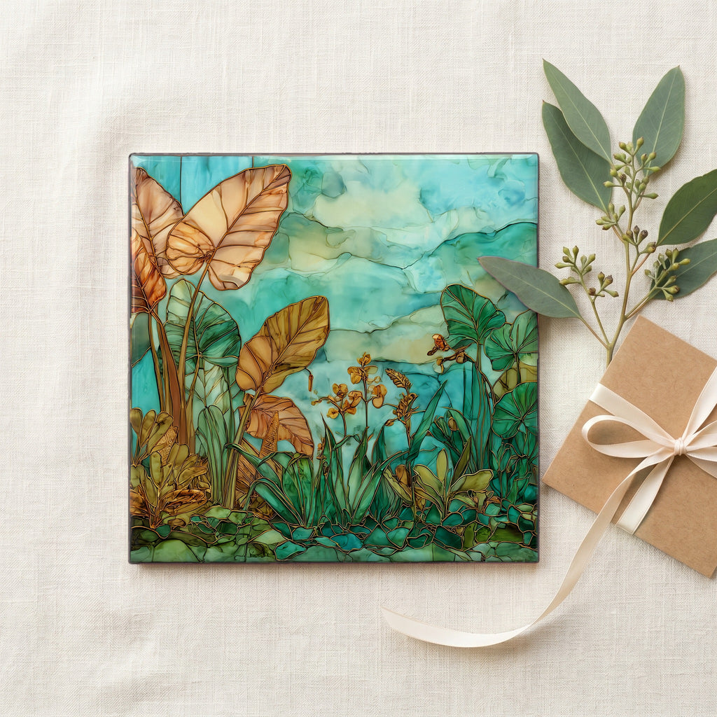 Wahiawa Botanical Oahu Ceramic Art Tile — gifting