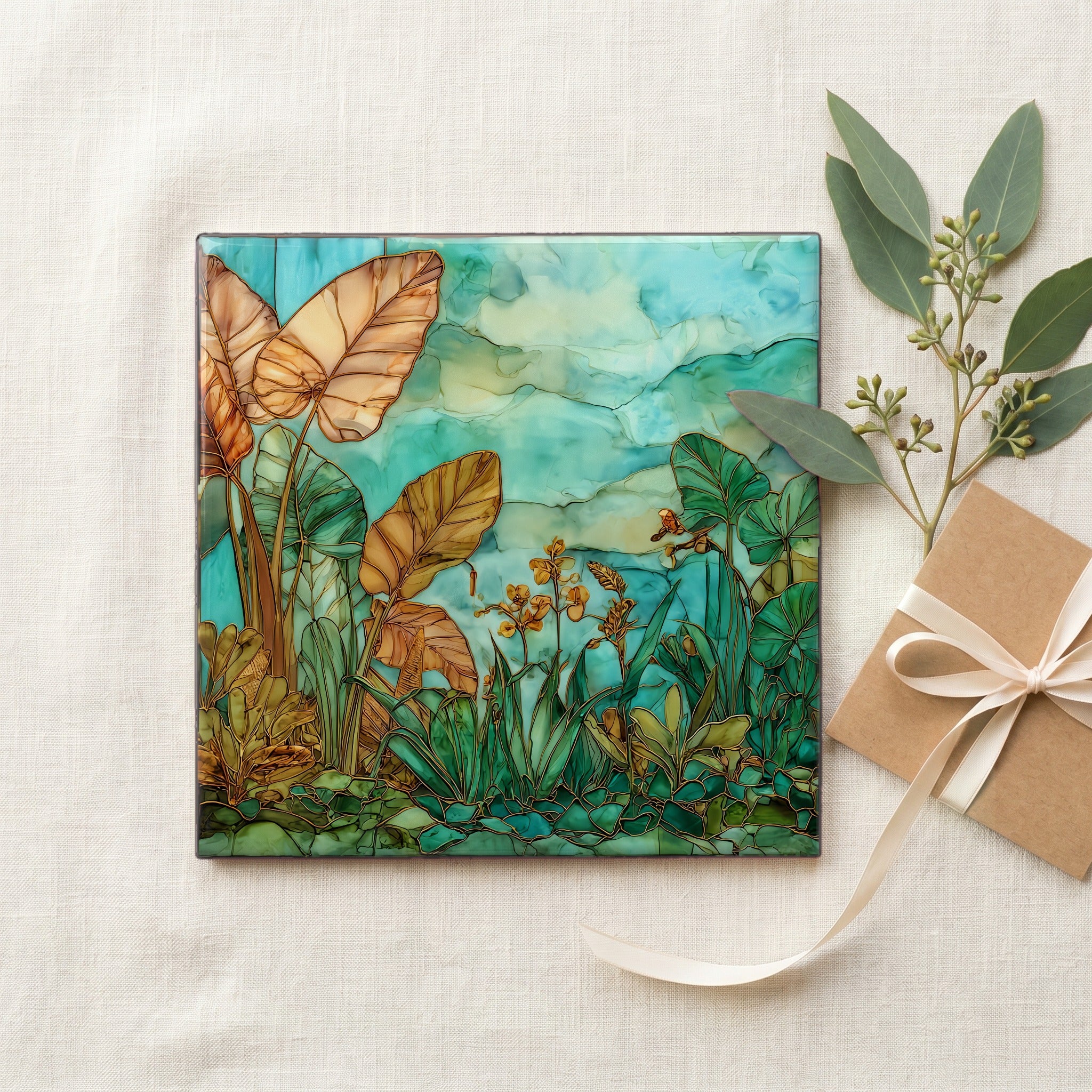 Wahiawa Botanical Oahu Ceramic Art Tile — gifting