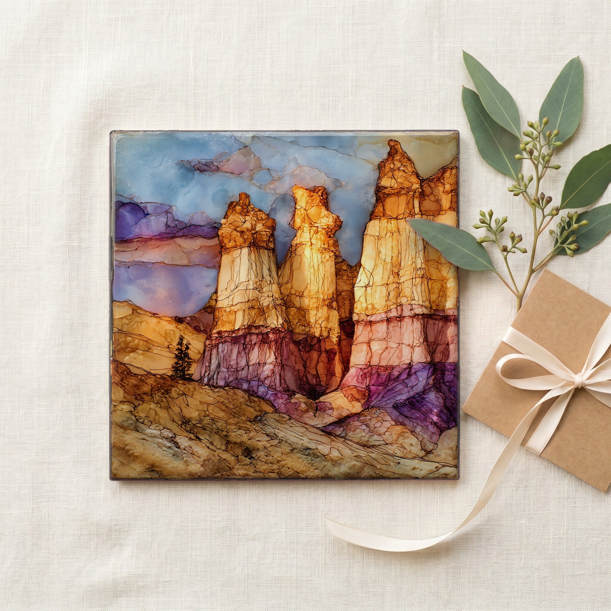 Paint Mines Interpretive Park Ceramic Art Tile — gifting