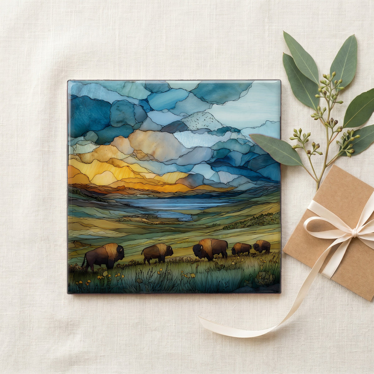 a bison herd — gifting
