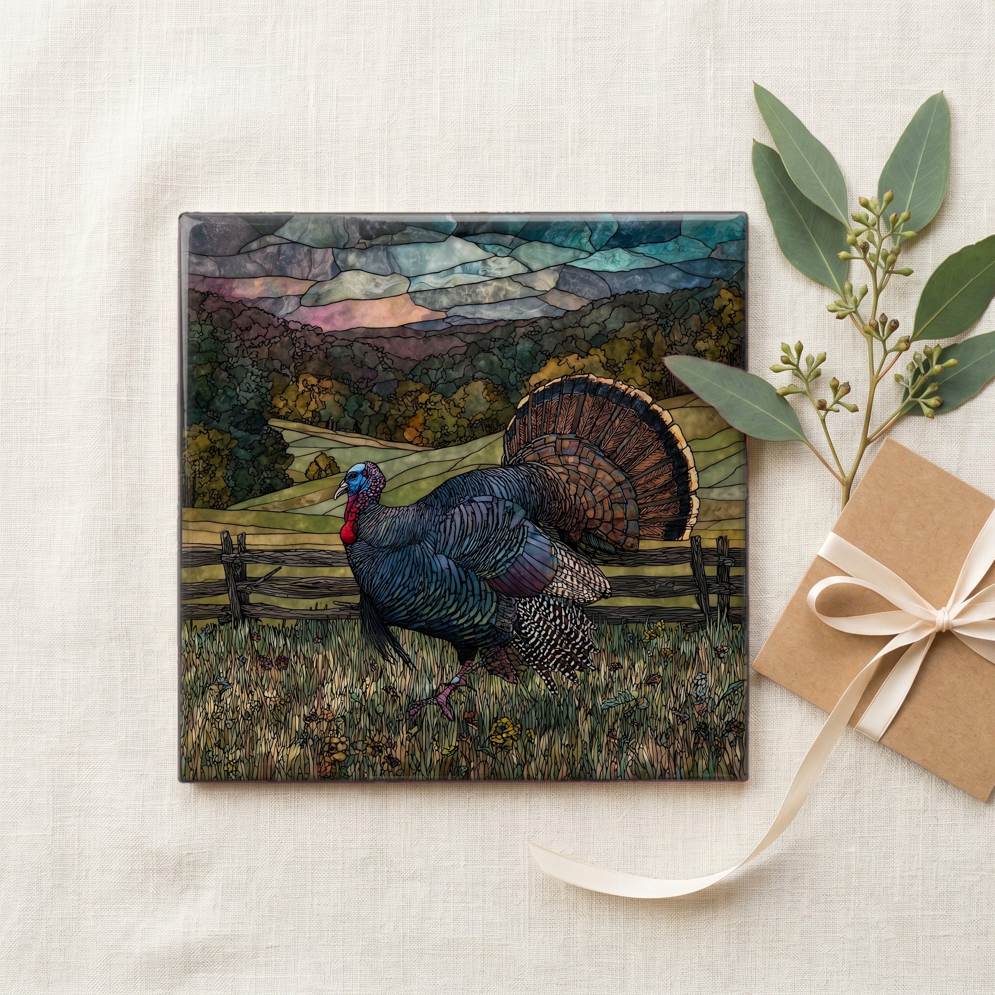 a wild tom turkey strutting in — gifting