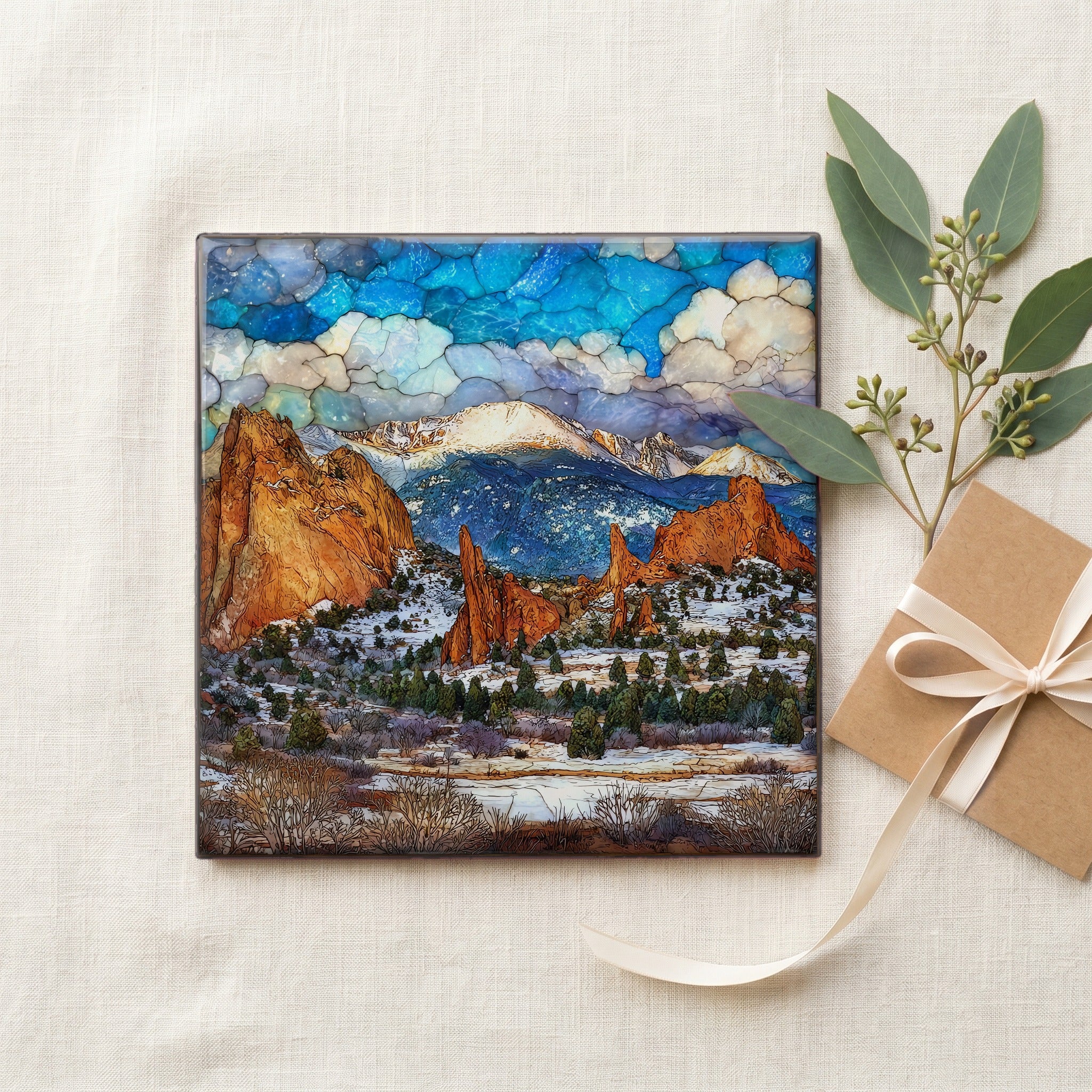 Snow on Garden of the Gods Front Range — gifting