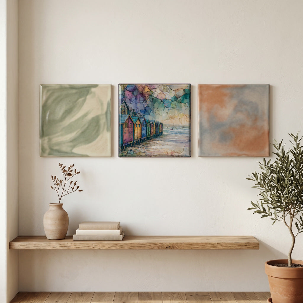 the brightly painted Victorian — grouping