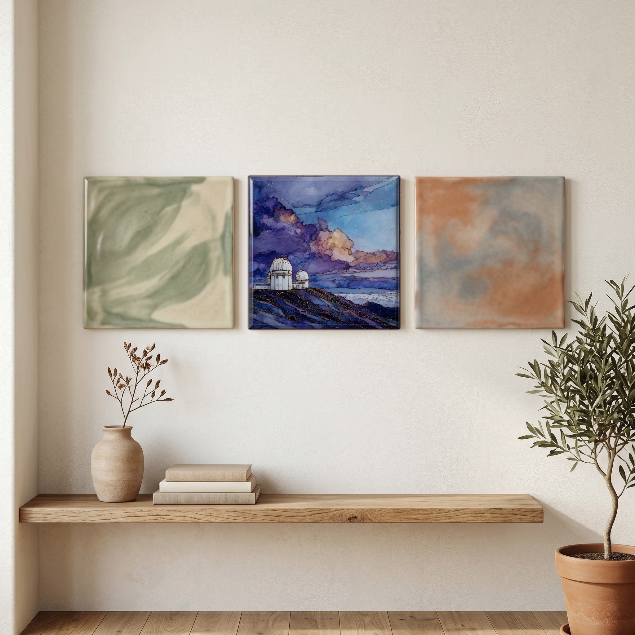 Mauna Kea Summit Big Island Ceramic Art Tile — grouping