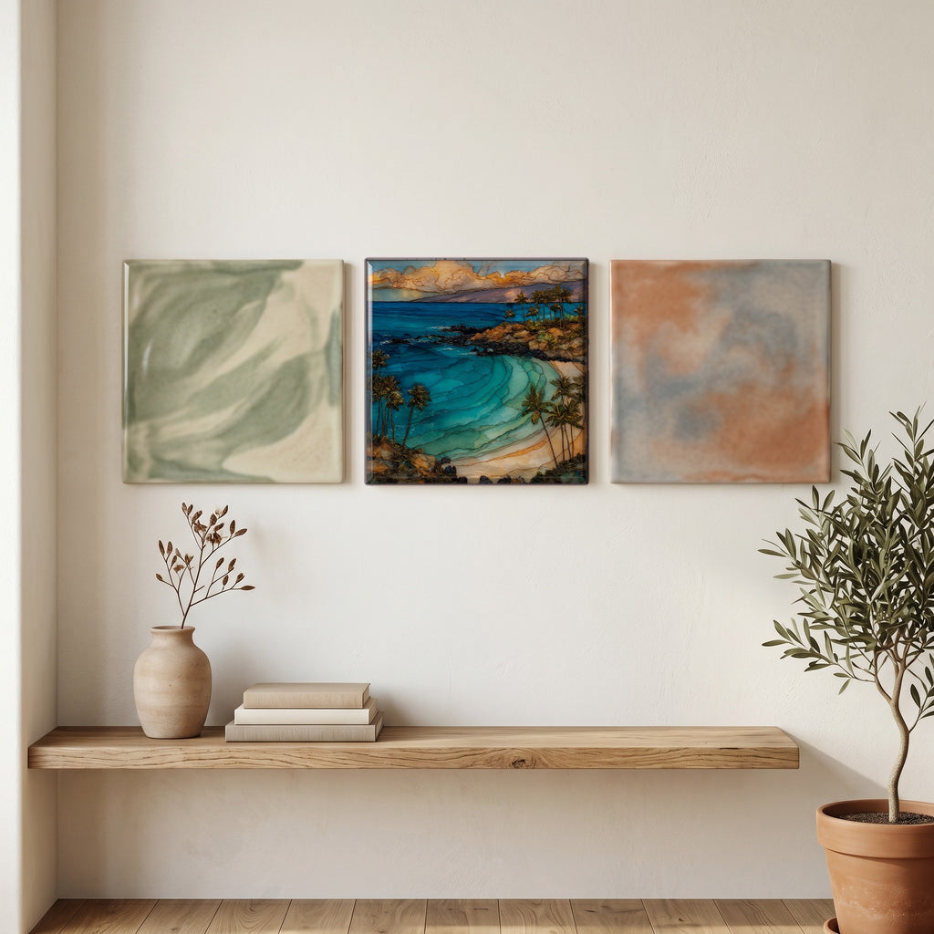 Napili Bay Maui Ceramic Art Tile — grouping