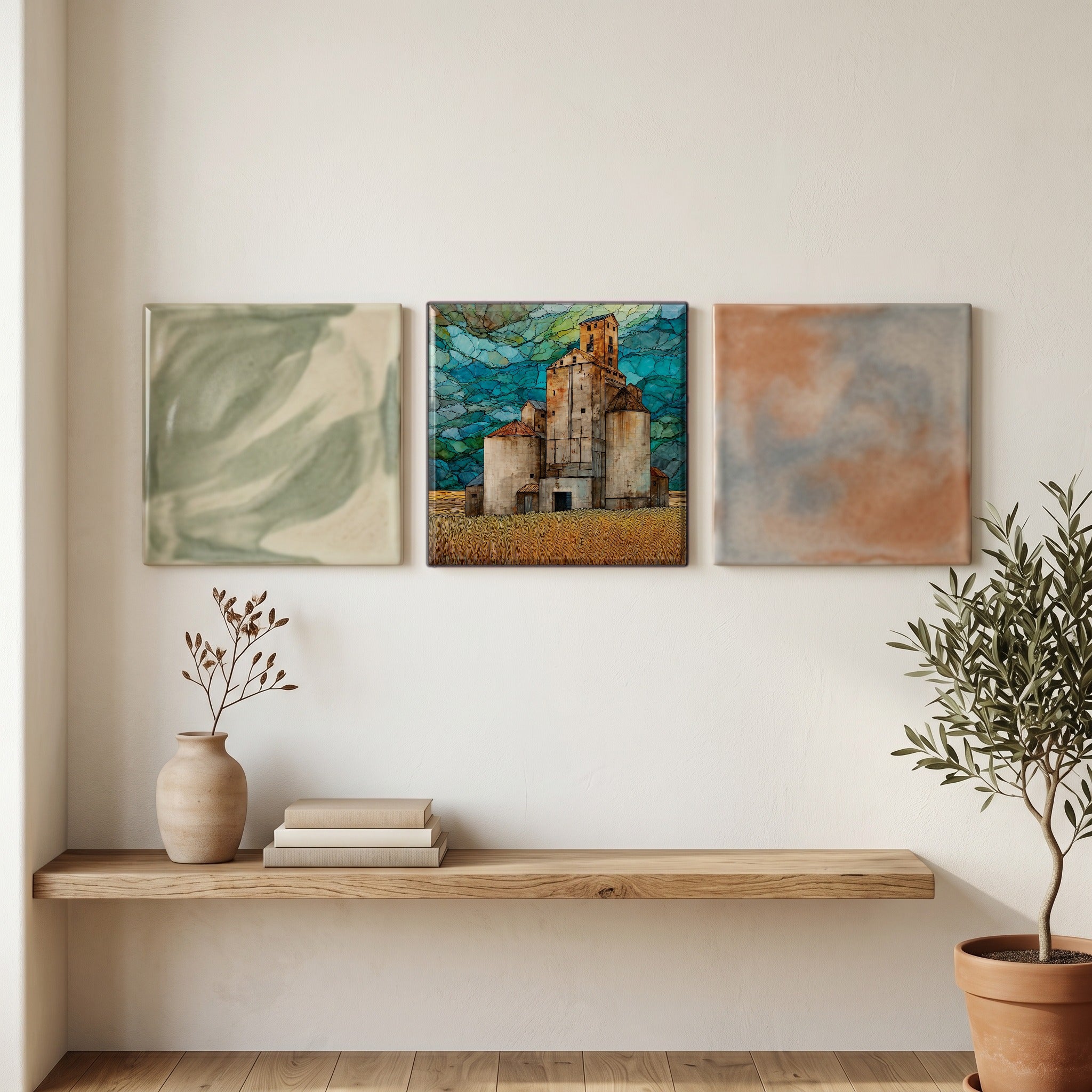 a prairie grain elevator — grouping