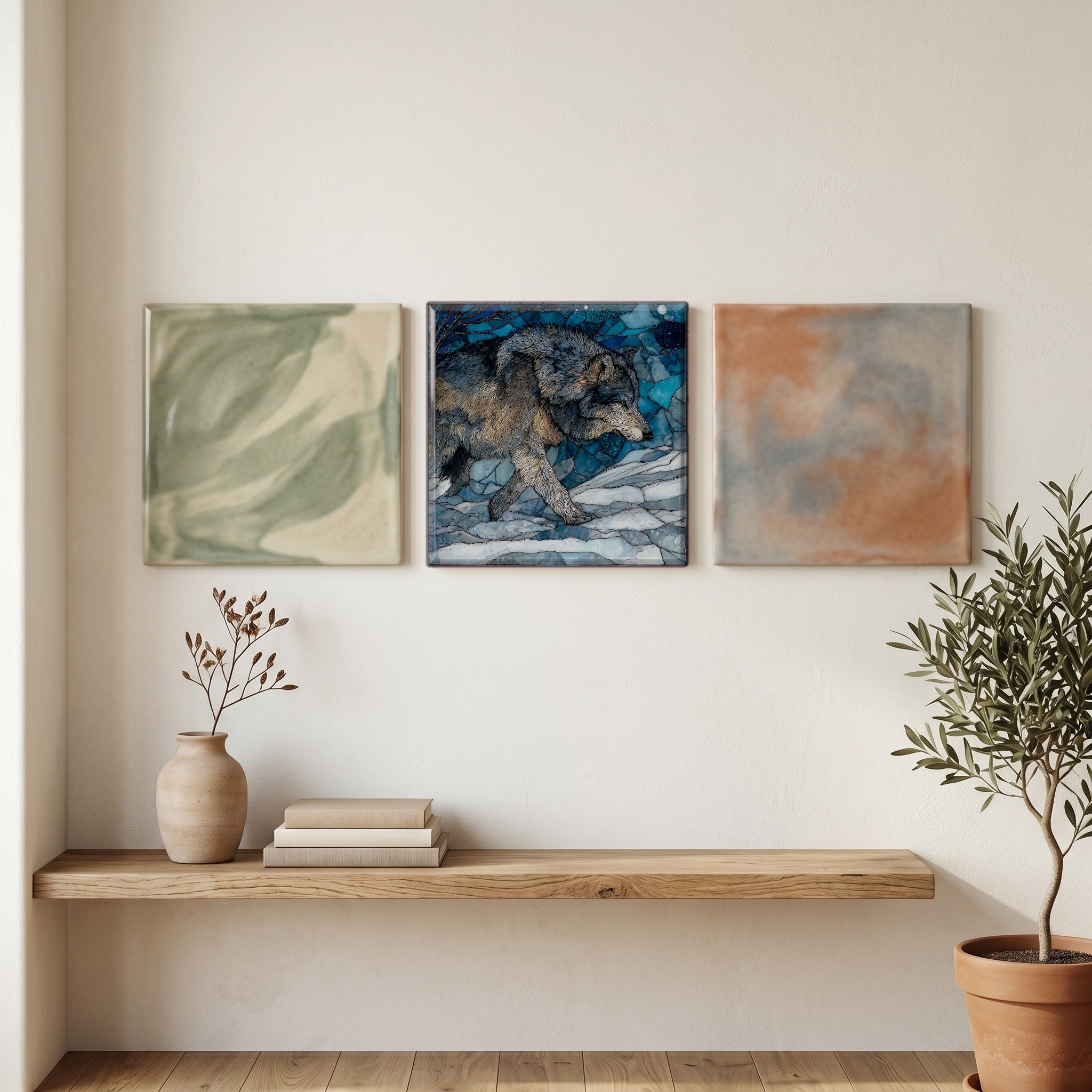 a gray wolf moving — grouping